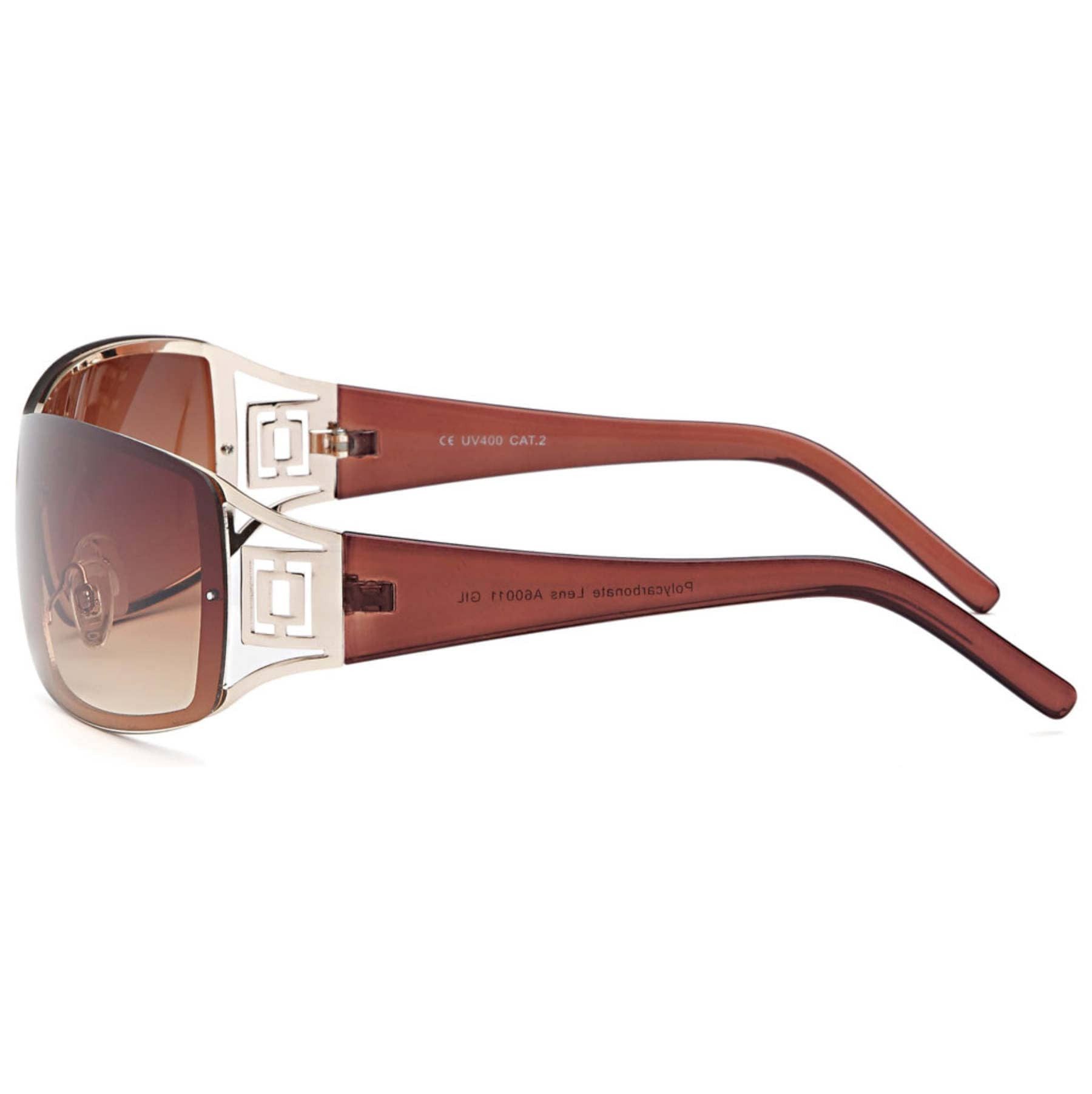 BEZLIT Eyewear Monoscheibensonnenbrille Damen Sonnen Brille Retro Oval (Packung, 1-St) mit verziertem Bügel
