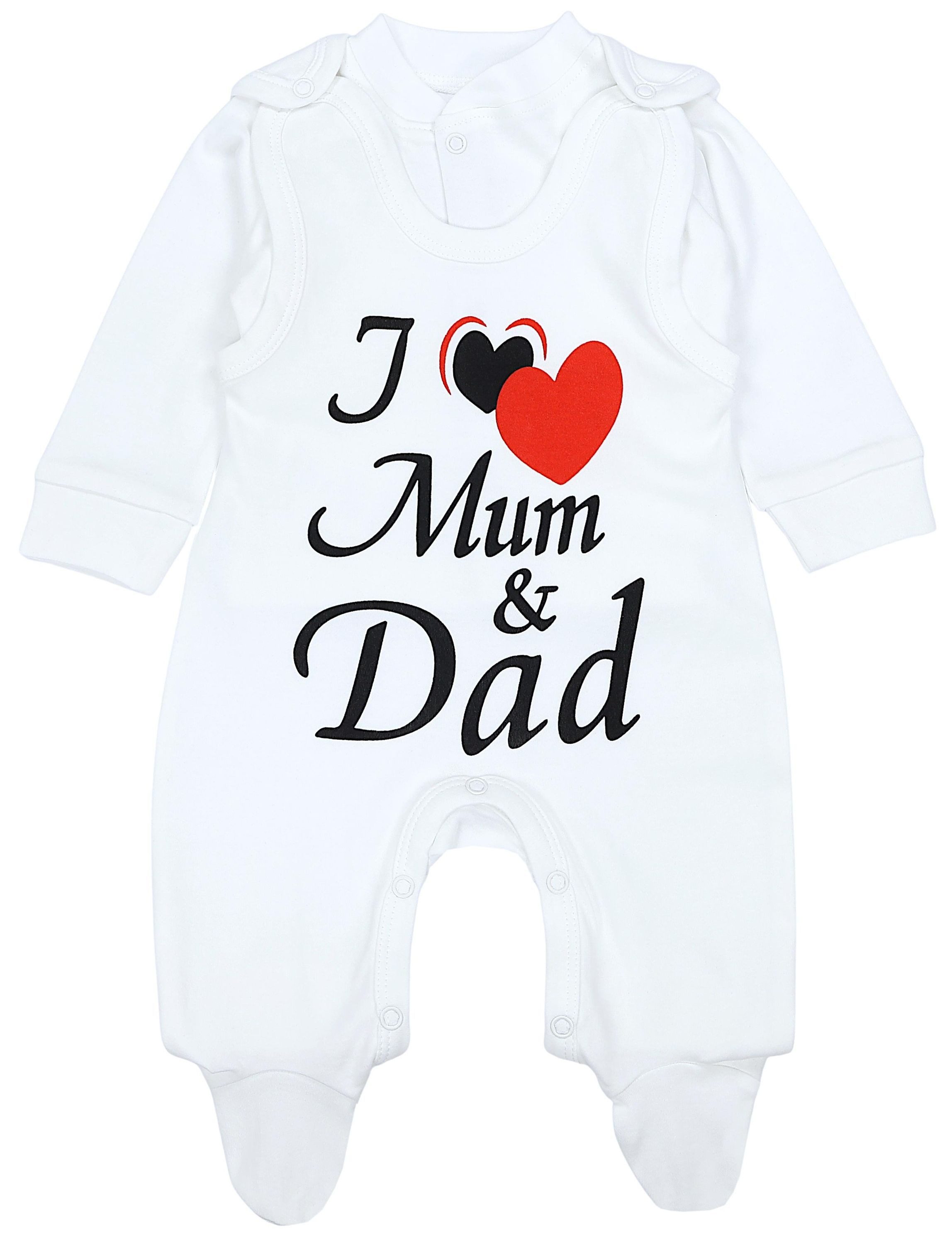 TupTam Strampler TupTam Unisex Baby Strampler Set Spruch Mamas & Papas Schatz