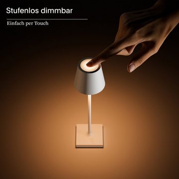 SIGOR LED Tischleuchte NUINDIE Pocket Schneeweiß, Dimmbar, 1 LED Platine, 2.700 K / 2.200 K