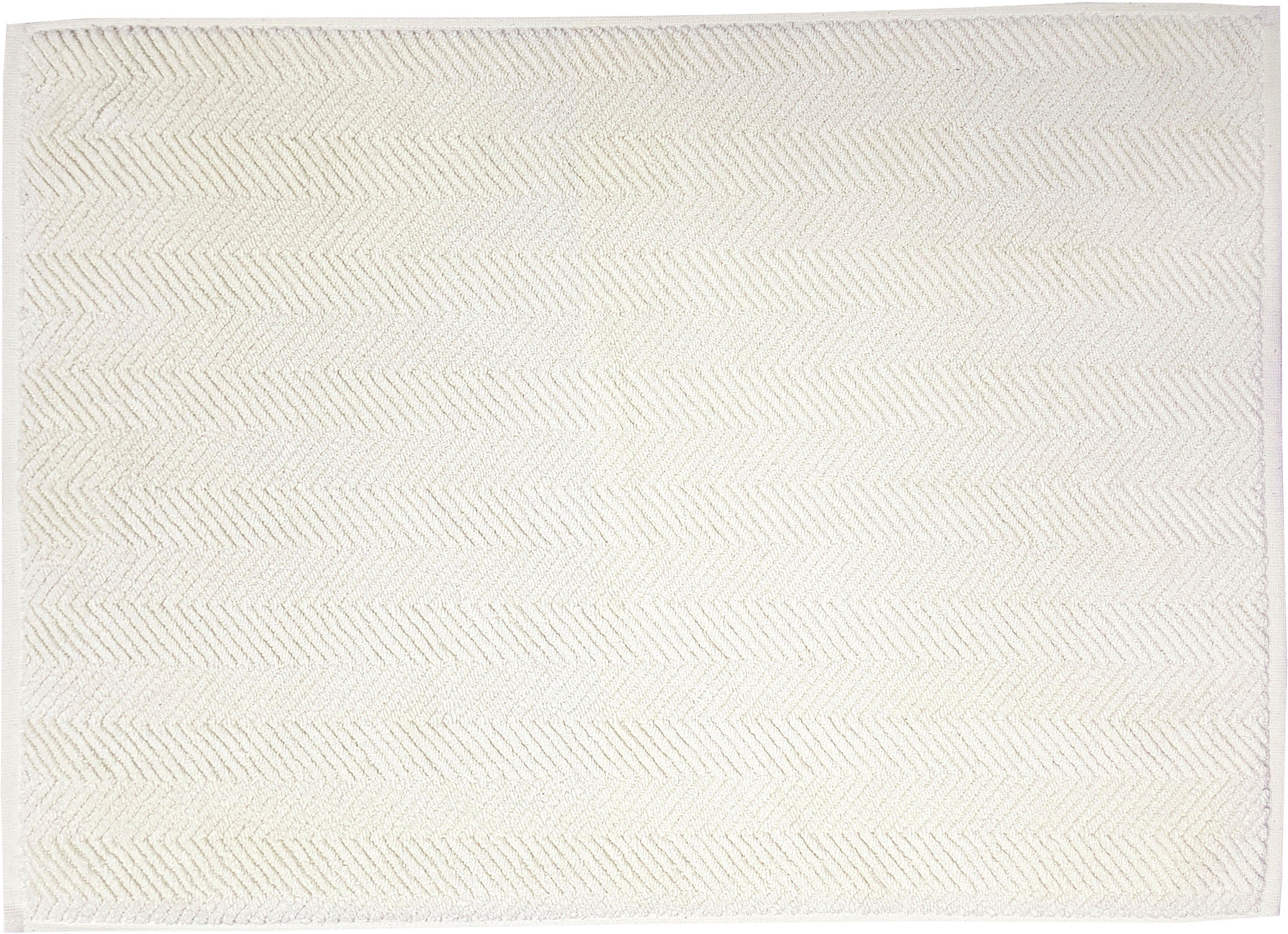 framsohn frottier Badematte Ocean Bio, Höhe 12 mm, beidseitig nutzbar, fußbodenheizungsgeeignet, Baumwolle, rechteckig, hergestellte Badematte auch Österreich, aus Bio Baumwolle