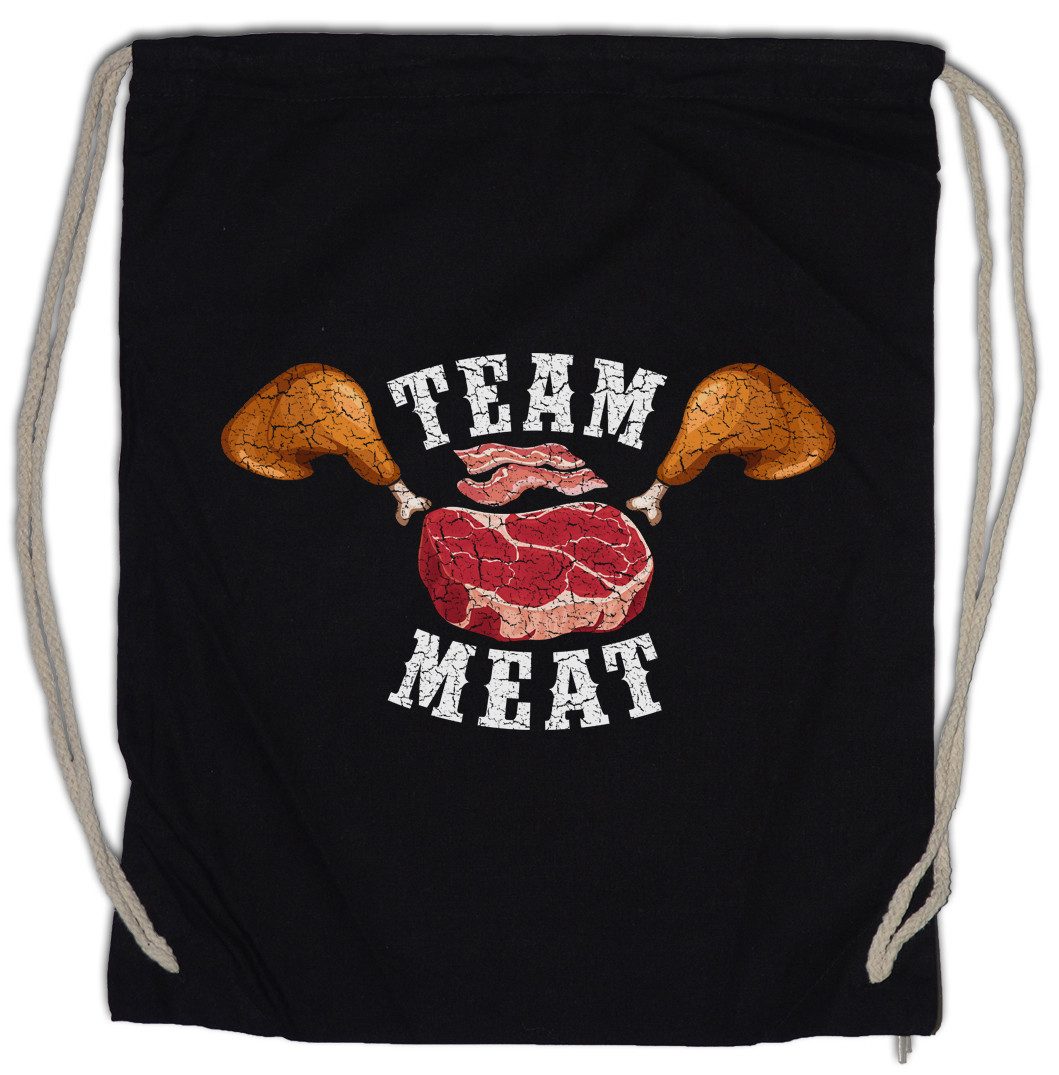 Turnbeutel Team Meat Turnbeutel Fleischesser Carnivor Fleisch Fresser Anti Not
