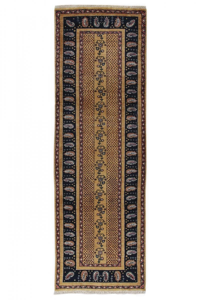 Orientteppich Perser Gabbeh Kashkuli 91x274 Handgeknüpfter Moderner Orientteppich, Nain Trading, rechteckig, Höhe: 15 mm