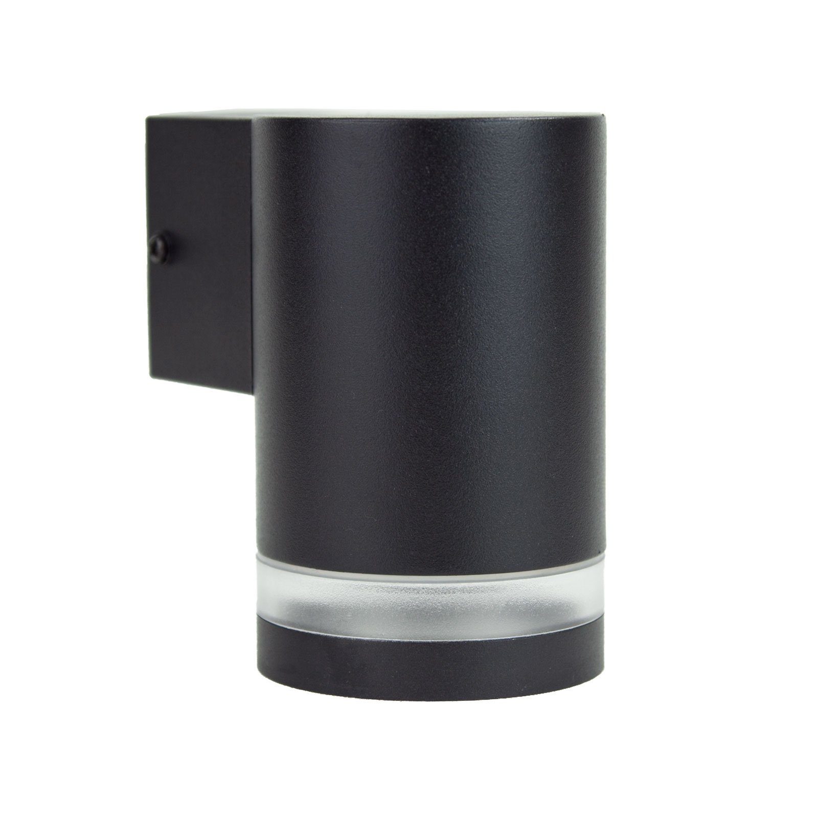 Grafner Außen-Wandleuchte Grafner® Aluminium-Wandlampe Down Außenlampe schwarz WL10748, ohne Leuchtmittel