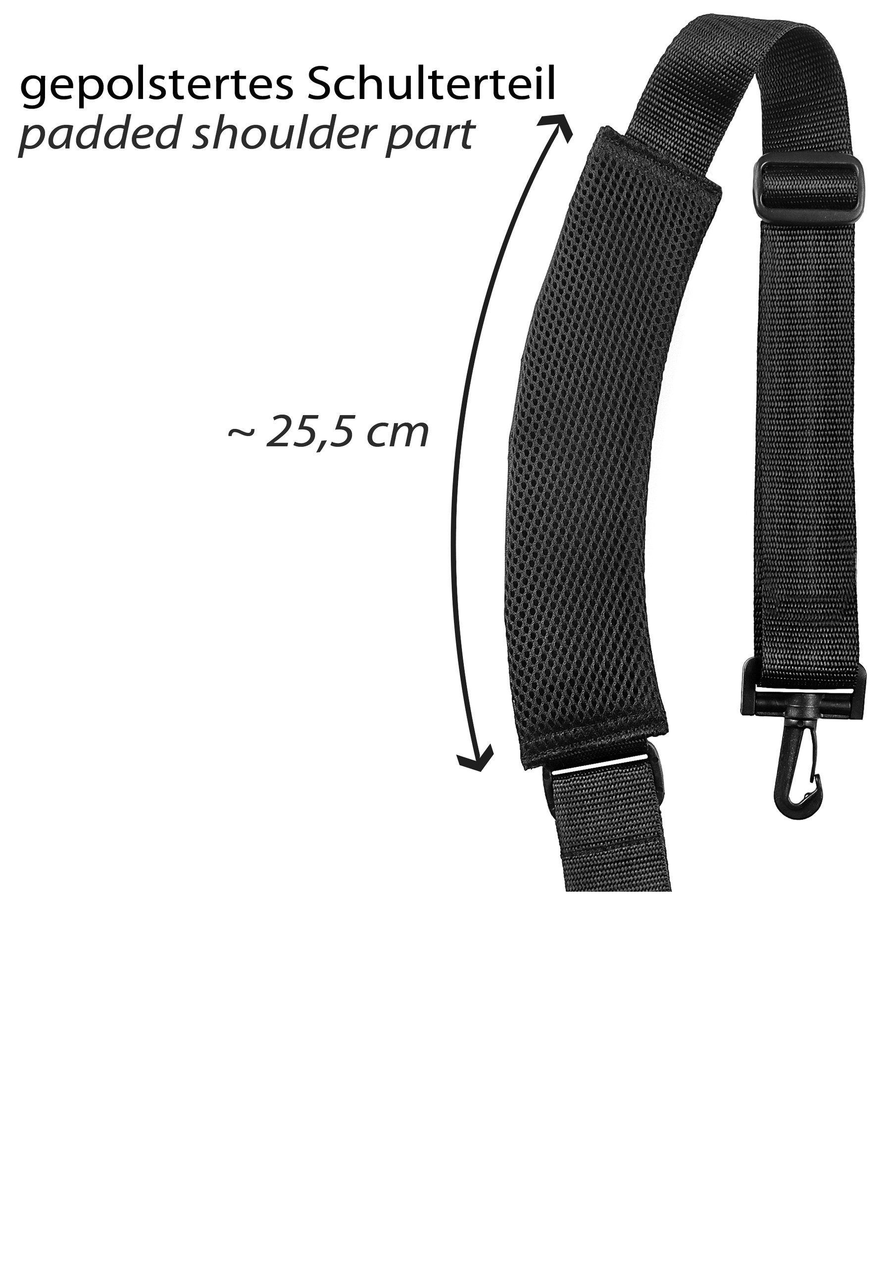 EveryDay Safari Schulterriemen Ersatz-Schultergurt, verstellbar 85-140 cm, gepolstert, Universal