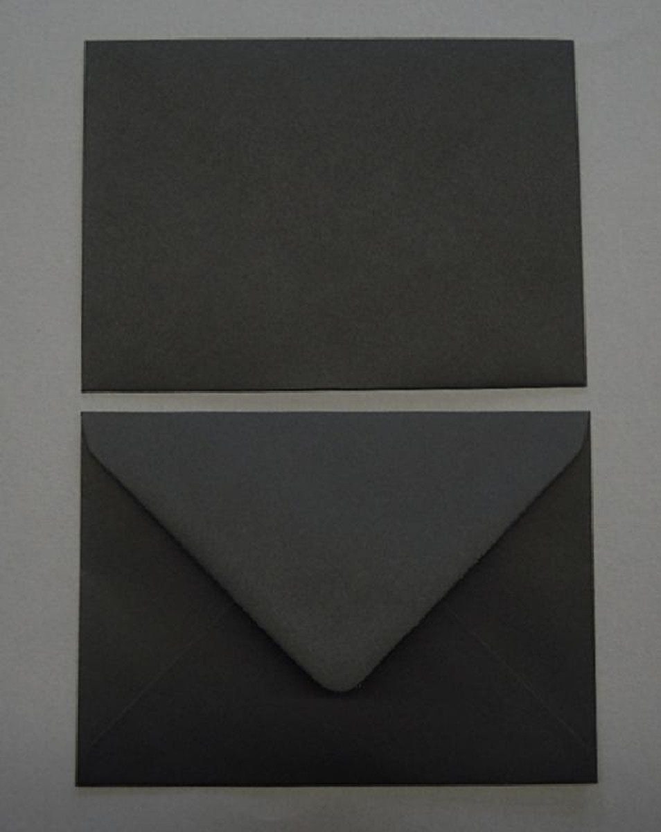 Blanke Briefhüllen Briefumschlag Briefumschläge C6 100g/qm gummiert VE=100 Stück schwarz.