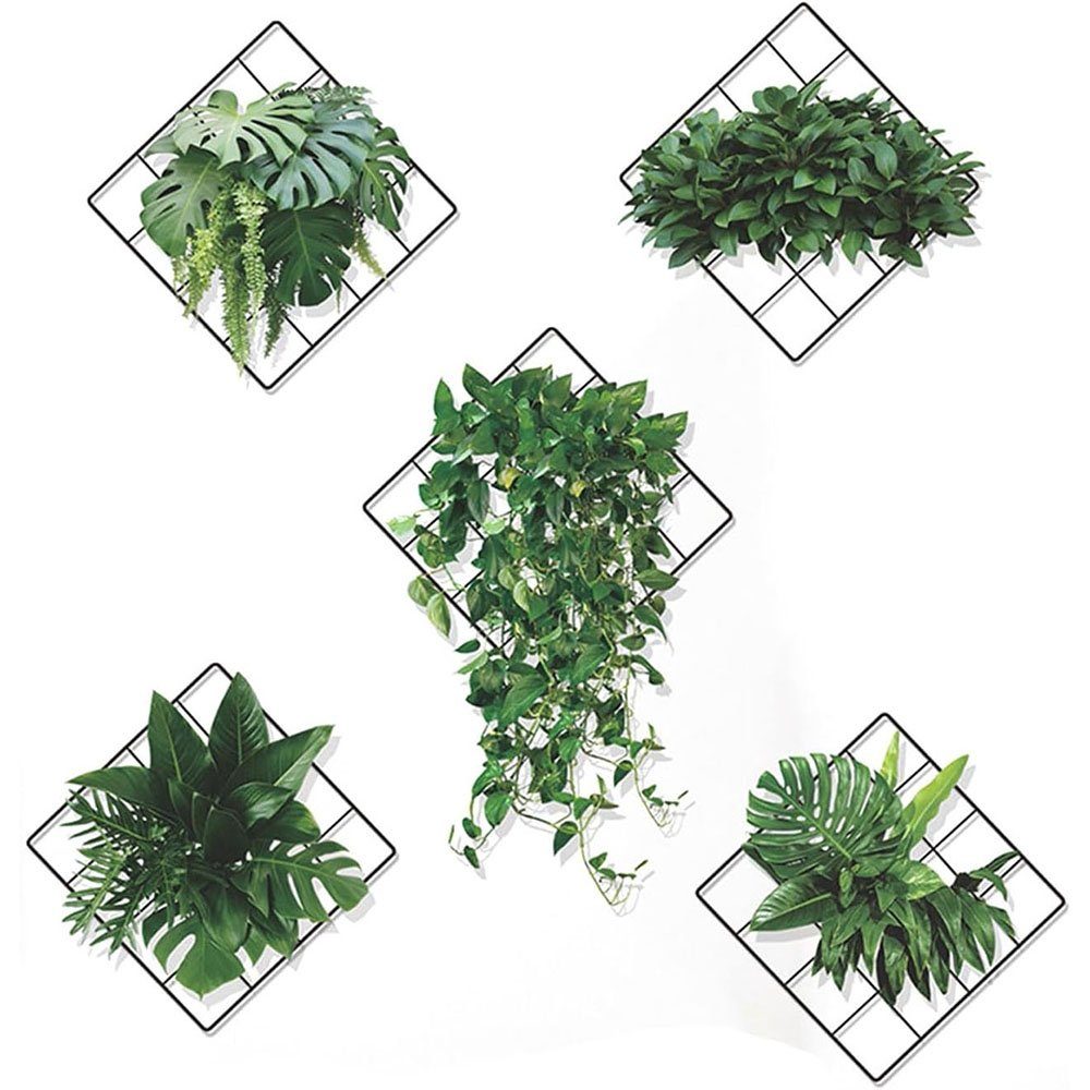 CTGtree Wandtattoo 5 Stück Stehaufe 3D Grünen Pflanzen Wandaufkleber
