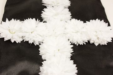 Das Kostümland Kostüm Nonnen Handtasche mit Blumen - Schwarz Weiß