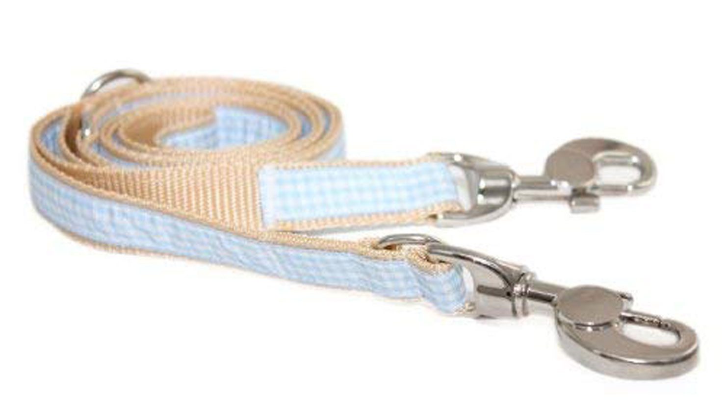 Steinnacher Bärbel Hundeleine Hundeleine Bavaria hellblau weiß kariert, Nylon