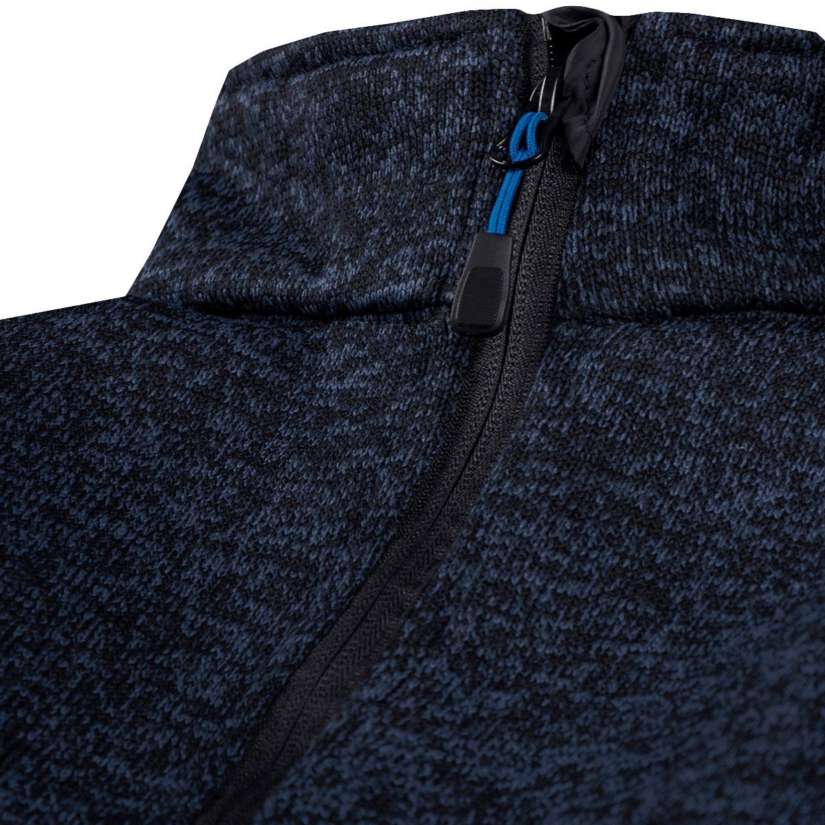 Brigg Fleecejacke XXL Brigg Fleecejacke in Strickoptik navy melange