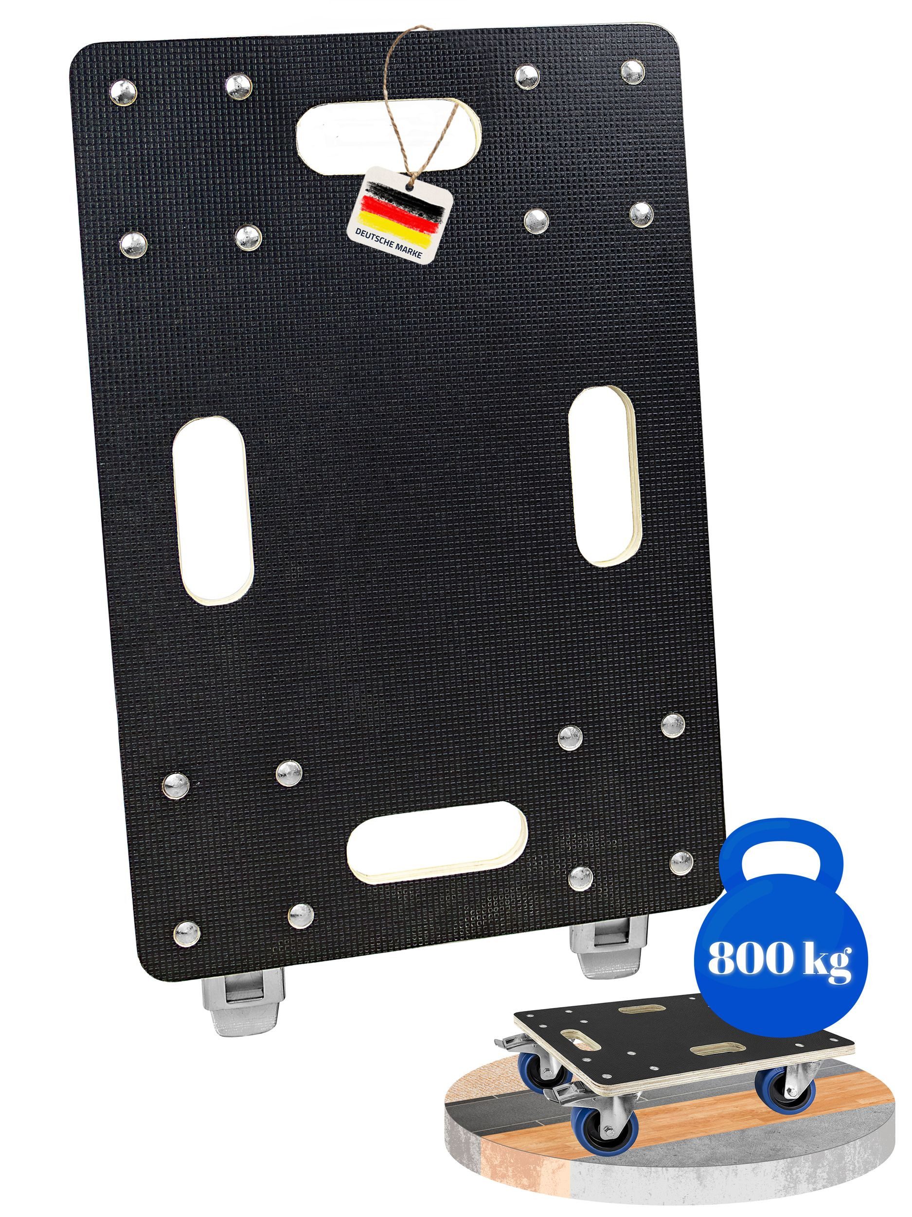 Transportroller Rollbrett 33 x 50 cm Transportroller 800 kg Möbelroller mit 4 Rollen