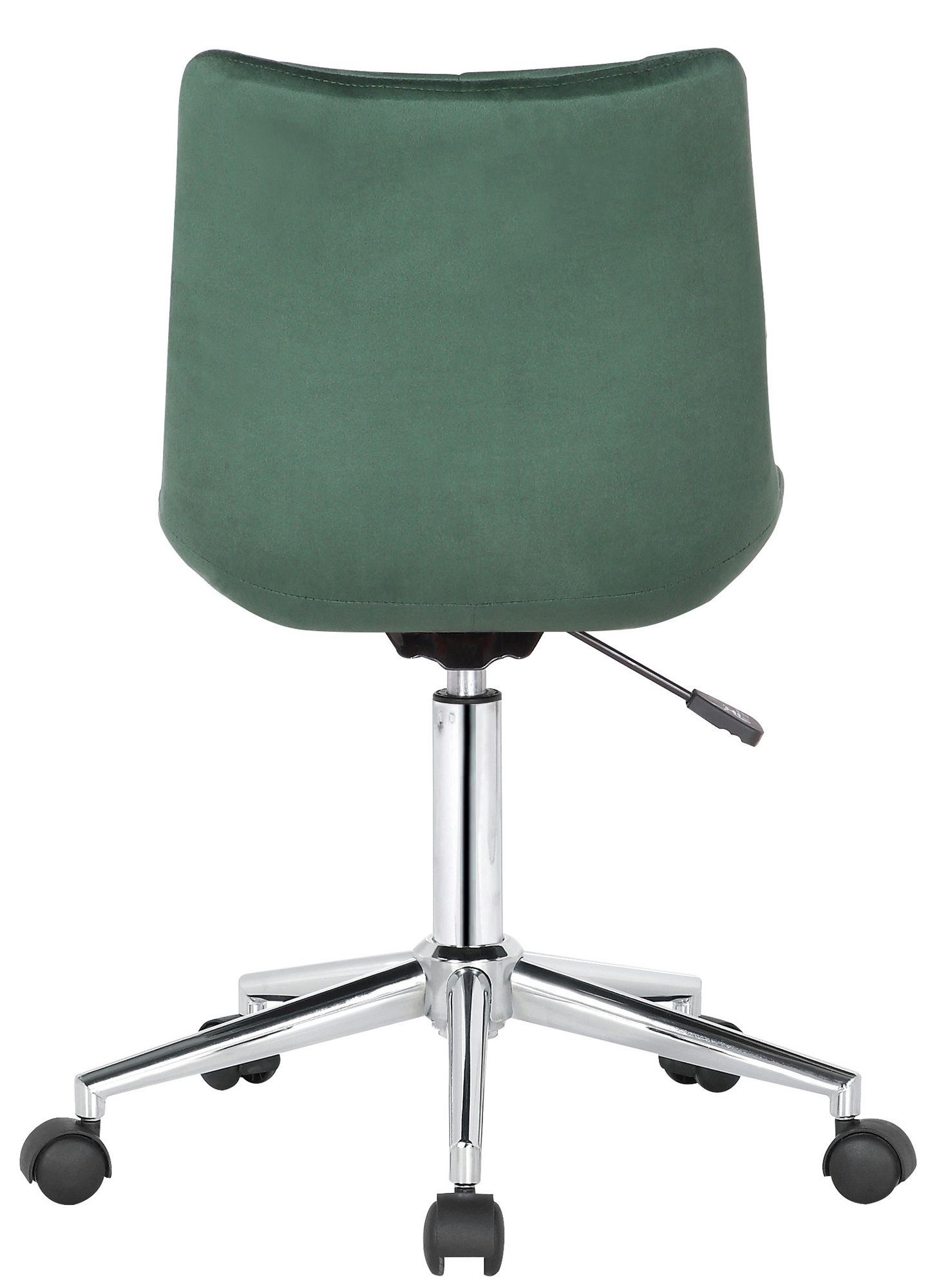CLP Schreibtischstuhl Medford, verstellbar, Samt & stufenlos dreh- grün