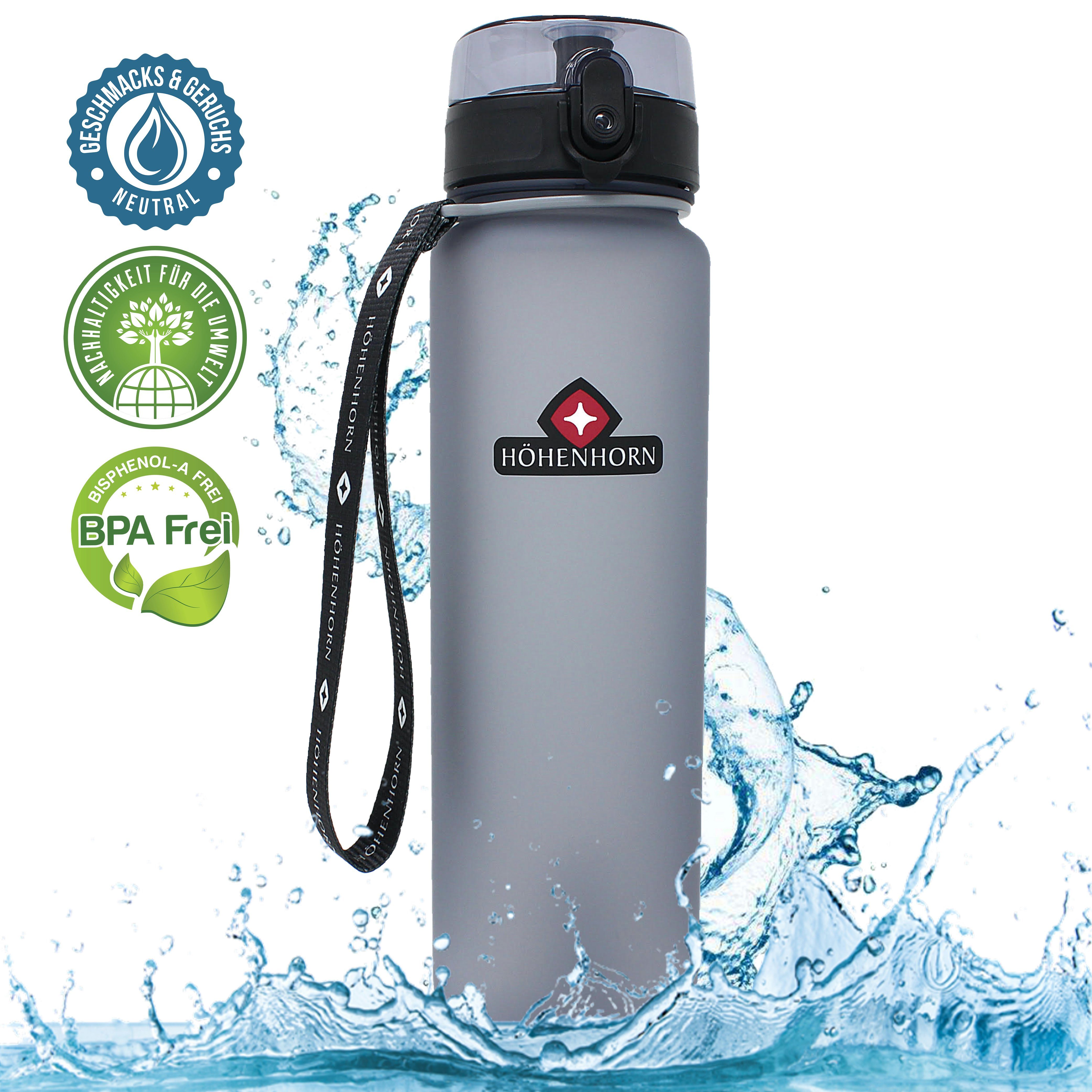 Höhenhorn Trinkflasche »Höhenhorn Urach Trinkflasche 1L Wasserflasche  Auslaufsicher Sport BPA-Frei« online kaufen | OTTO
