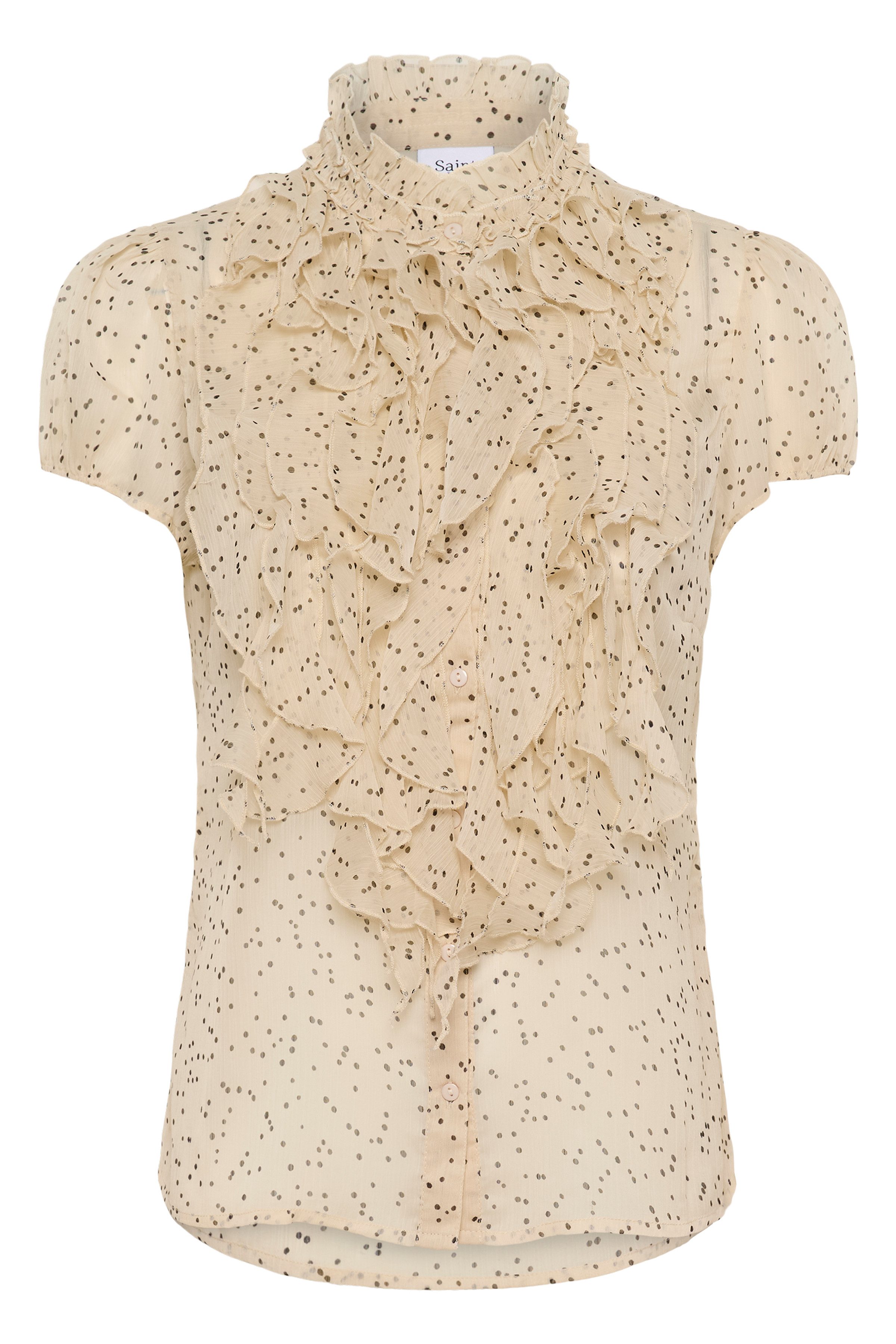 Creme Black Mini Dots