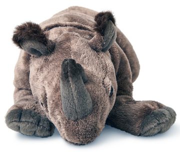 Uni-Toys Kuscheltier Nashorn, liegend - 32 cm (Länge) - Plüsch-Rhino - Plüschtier, zu 100 % recyceltes Füllmaterial