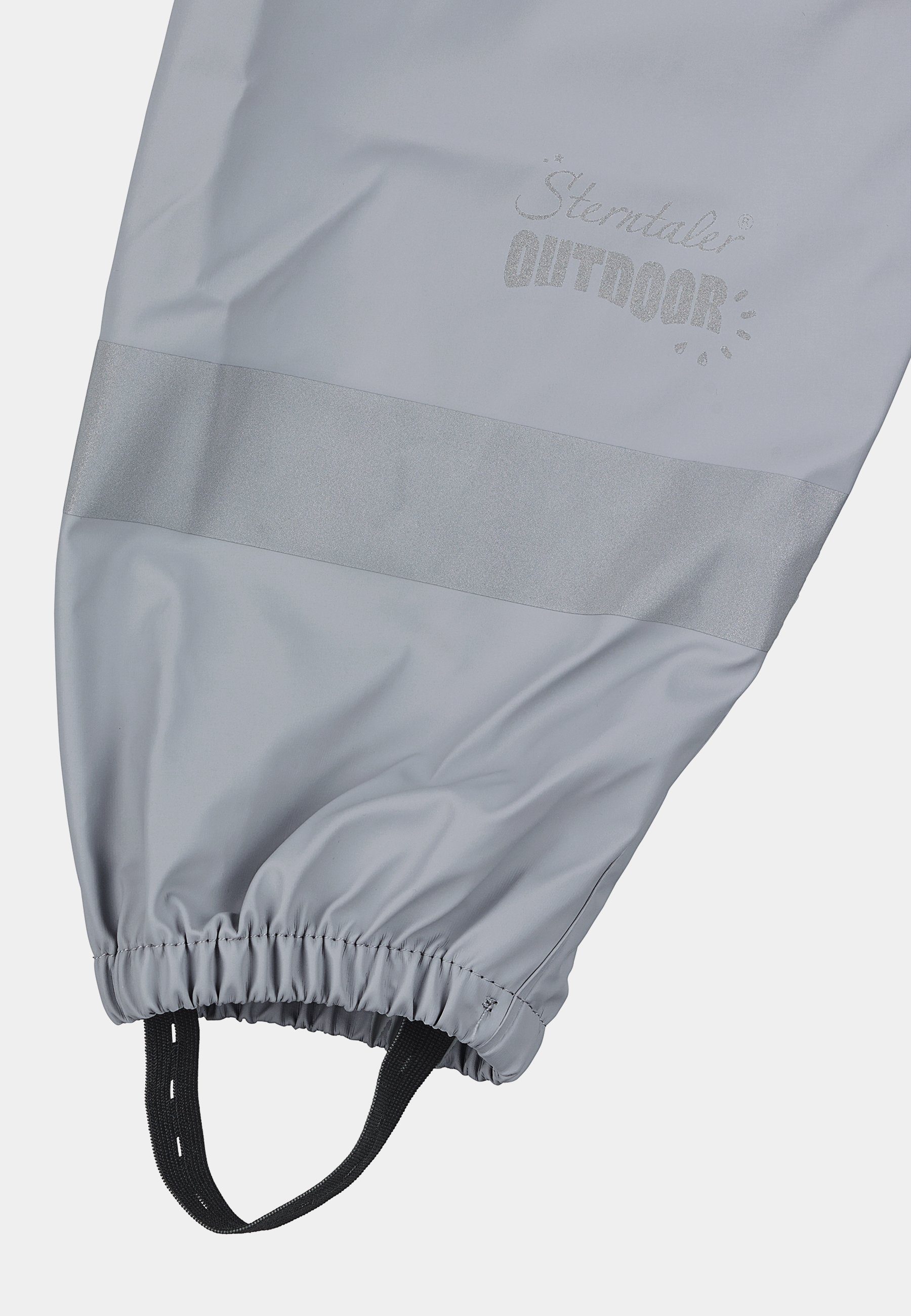 Sterntaler® Regenhose Regenhose ungefüttert uni (1-tlg., Regenträgerhose mit Druckknöpfen, Regenhose mit süßen Motiven) Kinder Hosenträger mit Reflektoren, Matschhosenträger verstellbar
