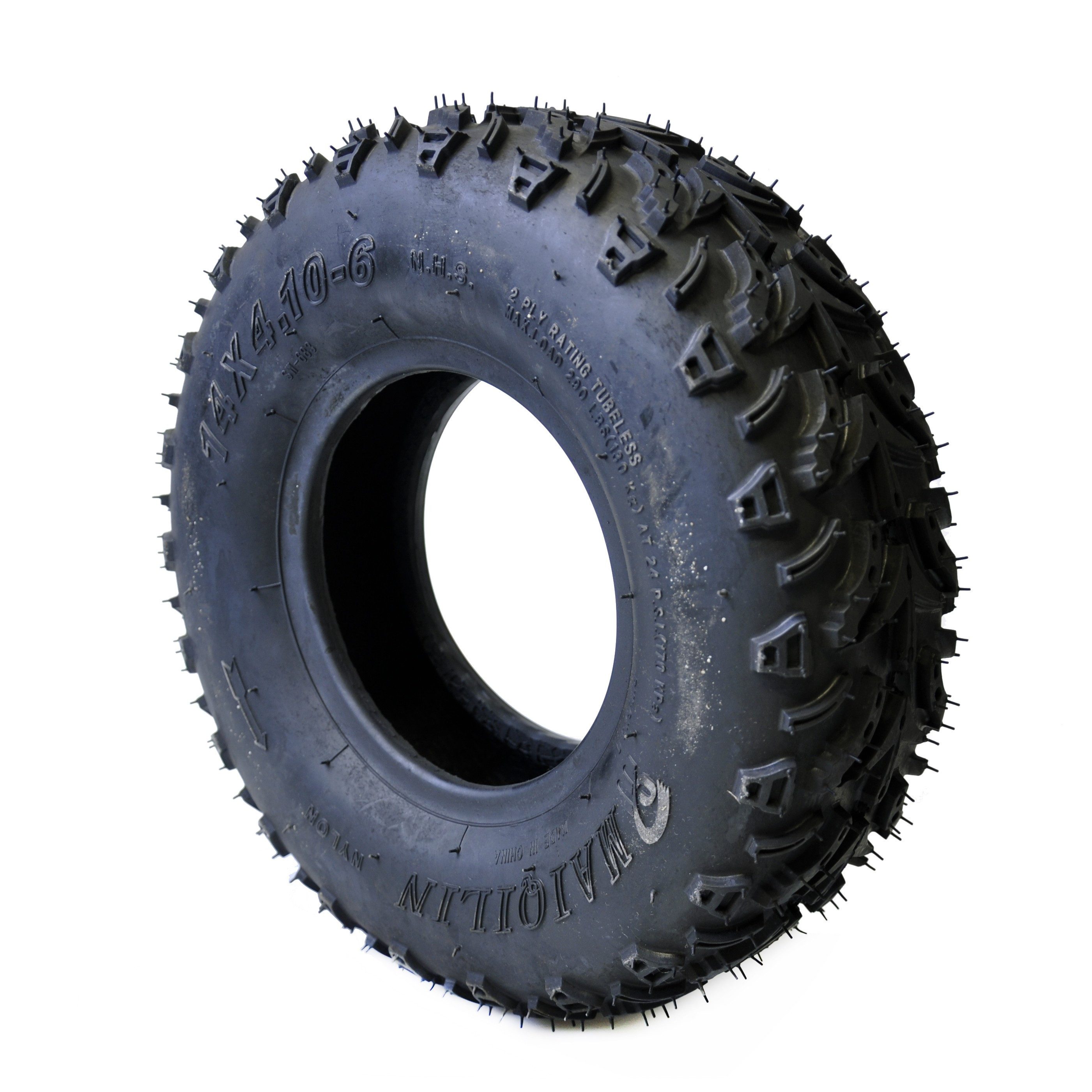 FunSport-Factory Kinderfahrzeug-Räder Kinderquadreifen Quadreifen Reifen 14x4.10-6, Stollenprofil, hoher Grip, für Kinderquads, robust & langlebig