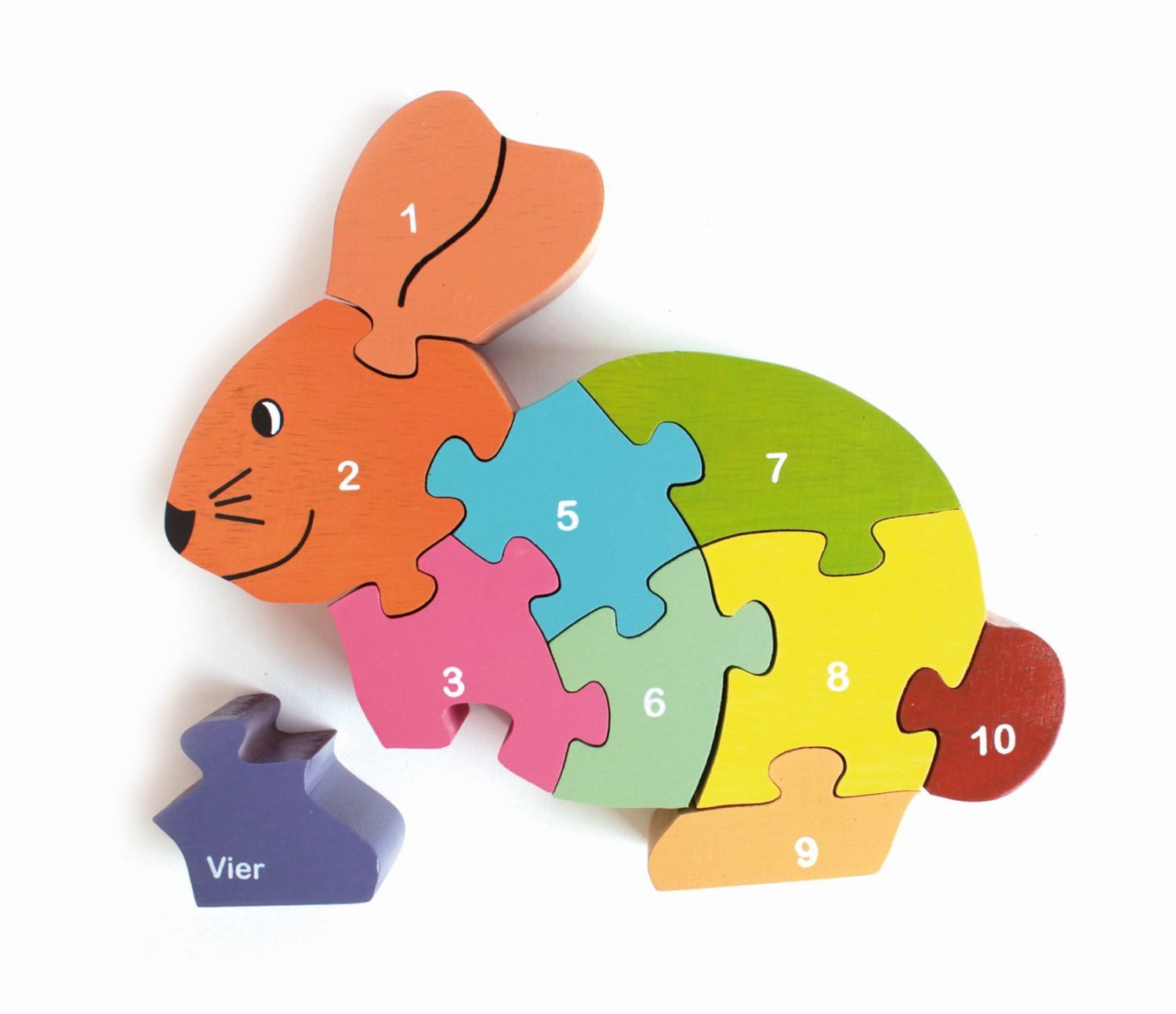 El Puente Puzzle Puzzle "Hase", Handmade, Puzzleteile, Handmade