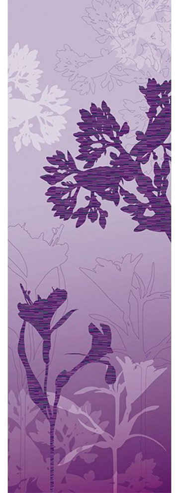 Architects Paper Fototapete Mystic Blossoms Violet, (1 St), Floral Tapete Natur Lila Violett Panel 1,00m x 2,80m