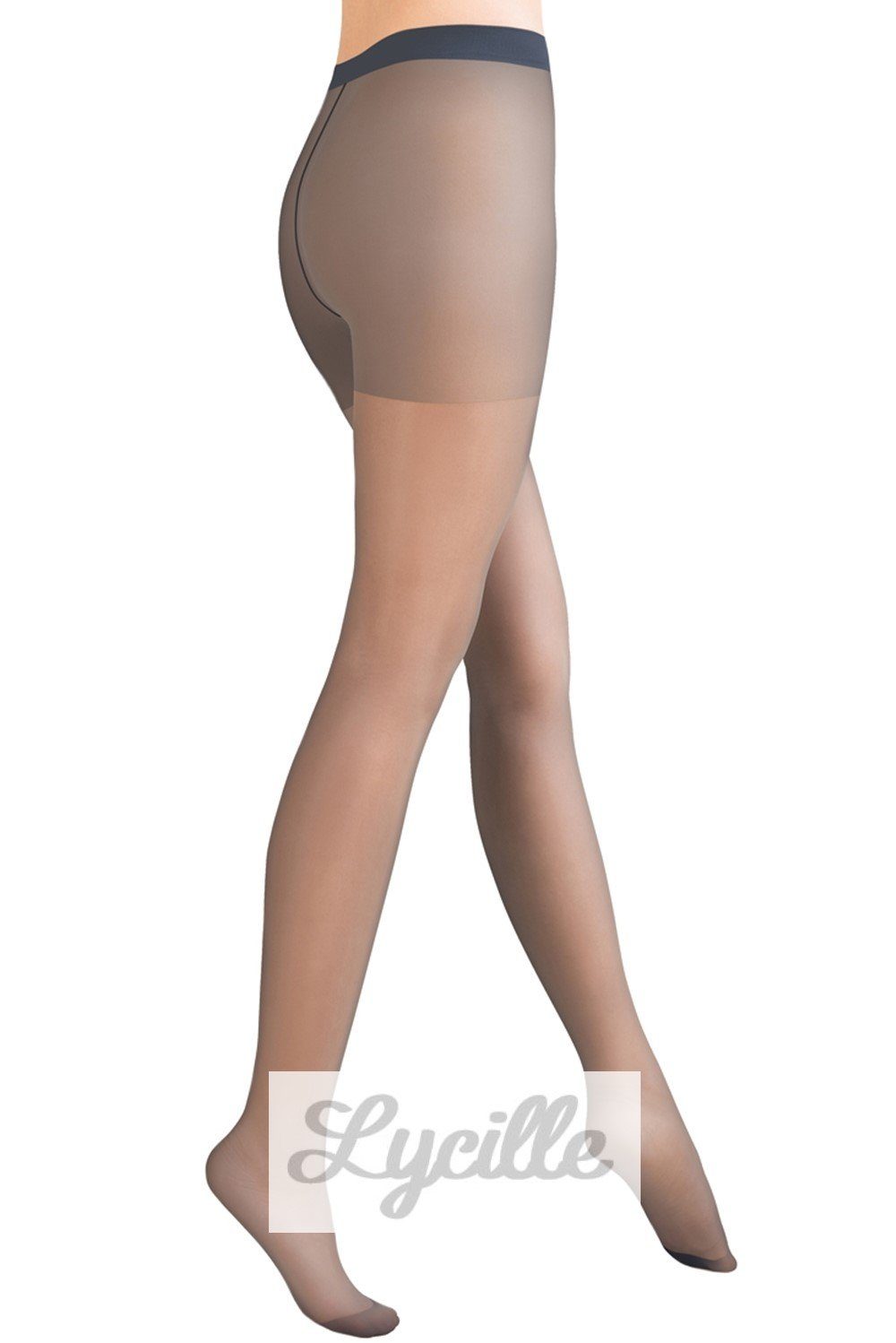 Lycille Feinstrumpfhose Strumpfhose durchsichtige Damenstrumpfhose 20 den GREY S bis 4XL NEU 20 DEN