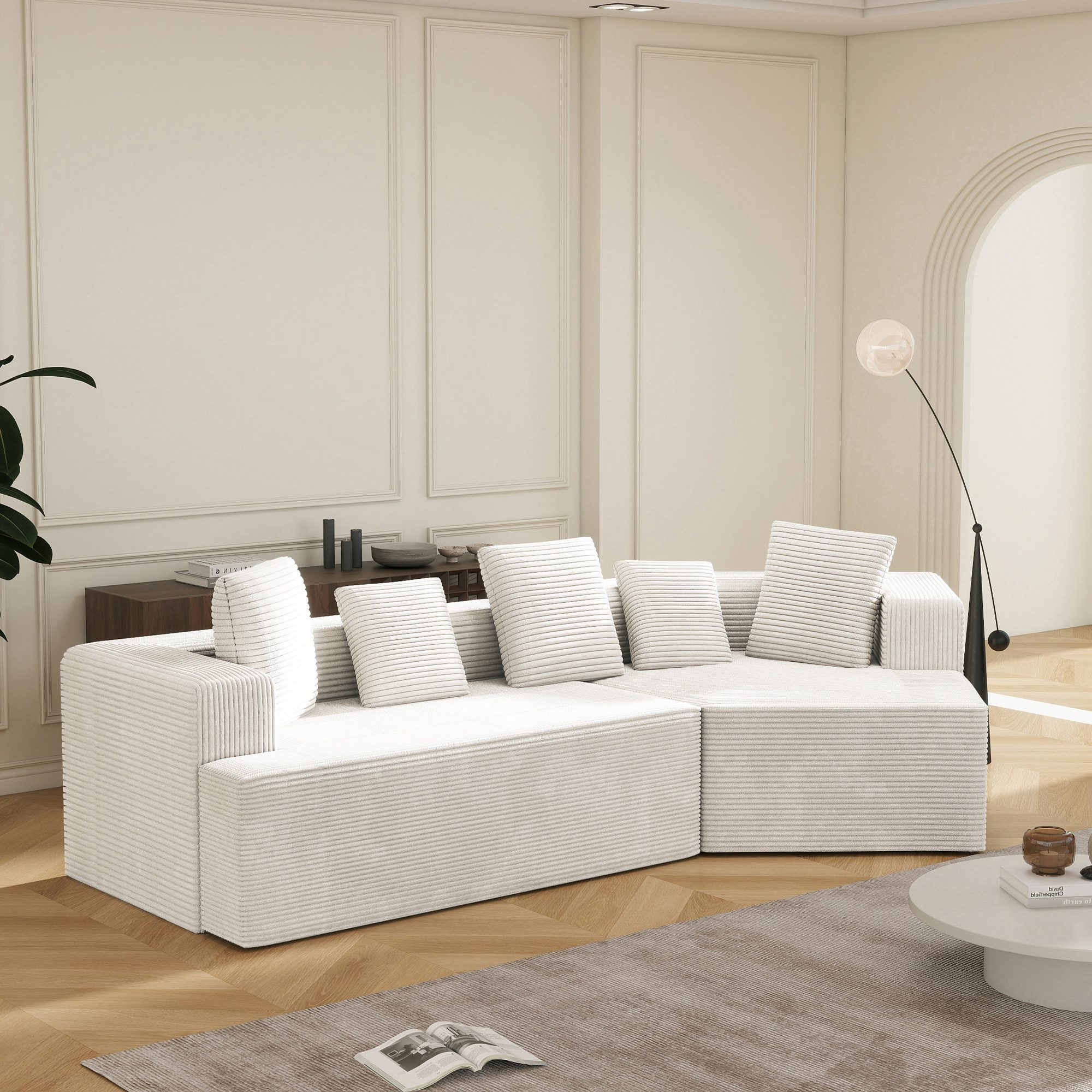 Odikalo Loungesofa Modulsofa, Cloud Sofa, einfache Montage, Komfortbezug