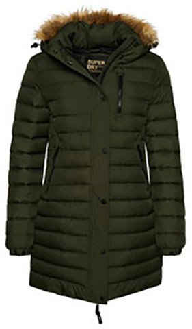 Superdry Steppjacke FUJI HOODED MID LENGTH PUFFER