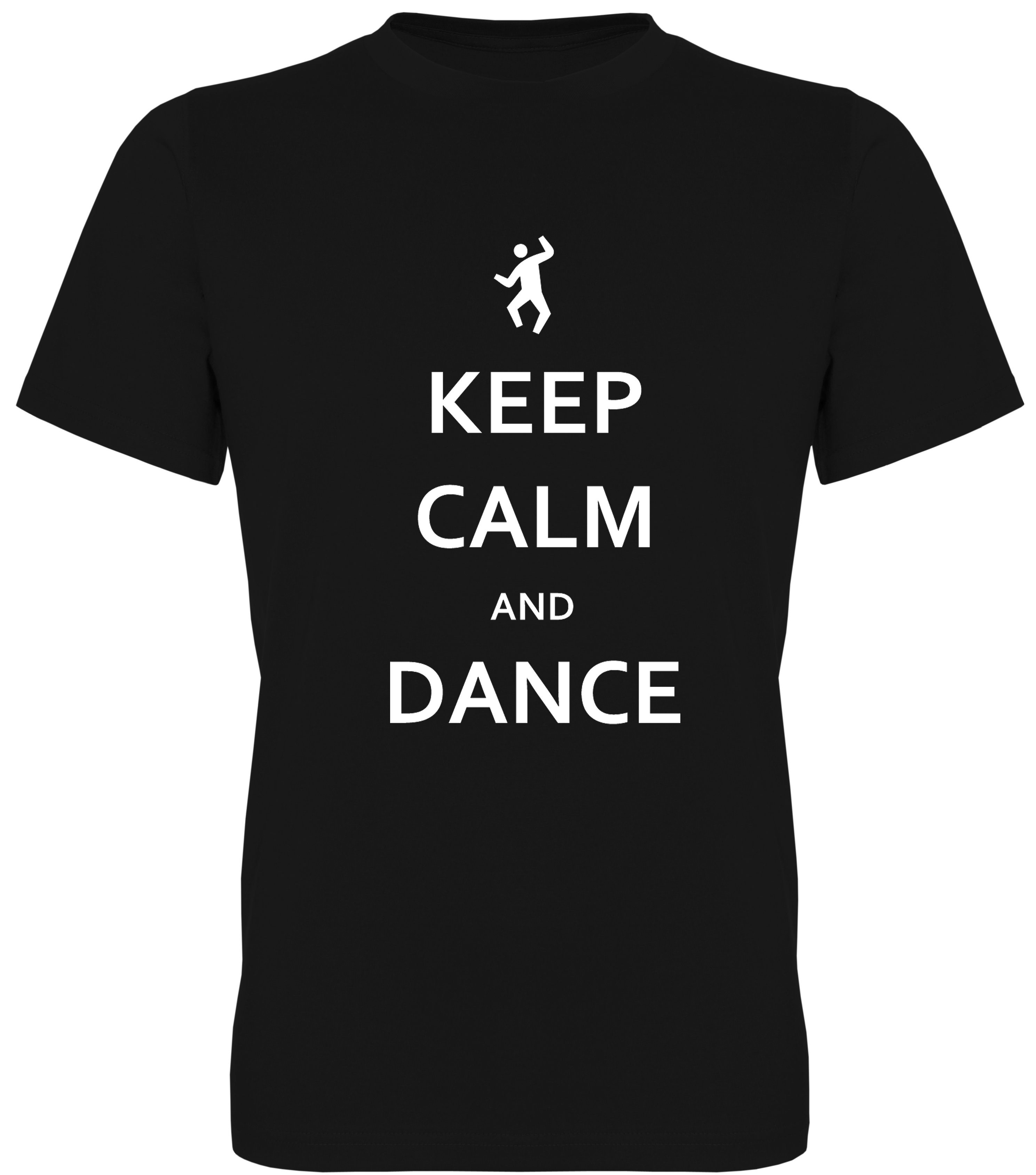 G-graphics T-Shirt Keep calm and dance Herren T-Shirt, mit trendigem Frontprint, Aufdruck auf der Vorderseite, Spruch/Sprüche/Print/Motiv, für jung & alt