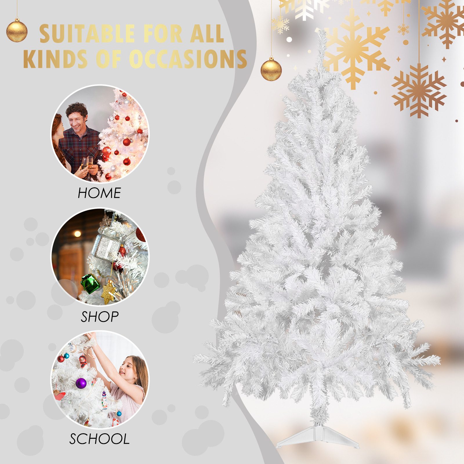 CCLIFE LED Baum Led Lichterbaum Künstlicher Weihnachtsbaum Innen Lichterdek günstig online kaufen