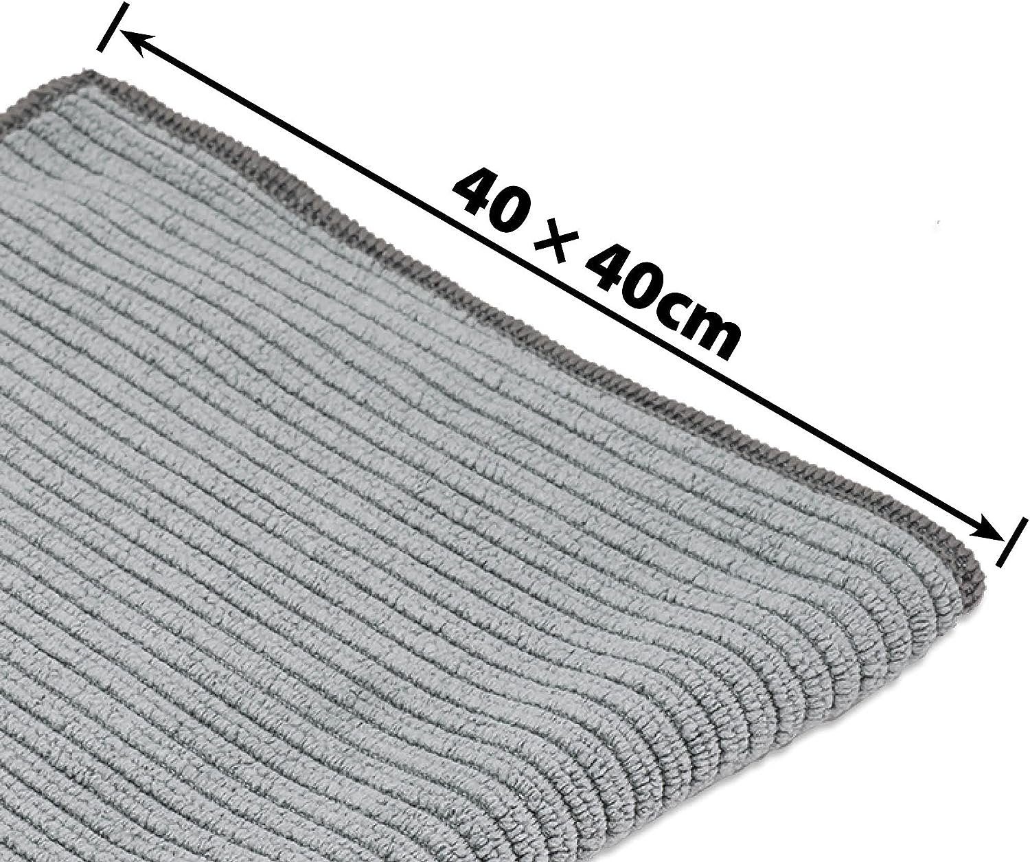 FixedByU antibakteriell Wischtuch 9-tlg) Mikrofasertuch Bad Haushalt 40x40cm (40x40 Putztuch cm, für Küche
