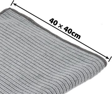 FixedByU antibakteriell Wischtuch Putztuch für Bad Küche Haushalt 40x40cm Mikrofasertuch (40x40 cm, 9-tlg)