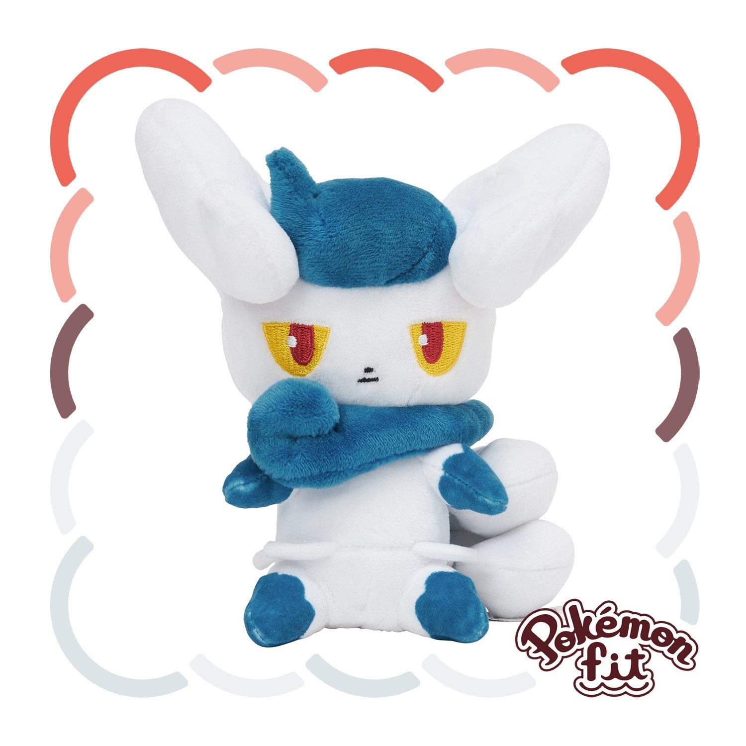 Pokémon Center Plüschfigur Pokemon Psiaugon (Weiblich) Kuscheltier - 15 cm Plüschtier Meowstic