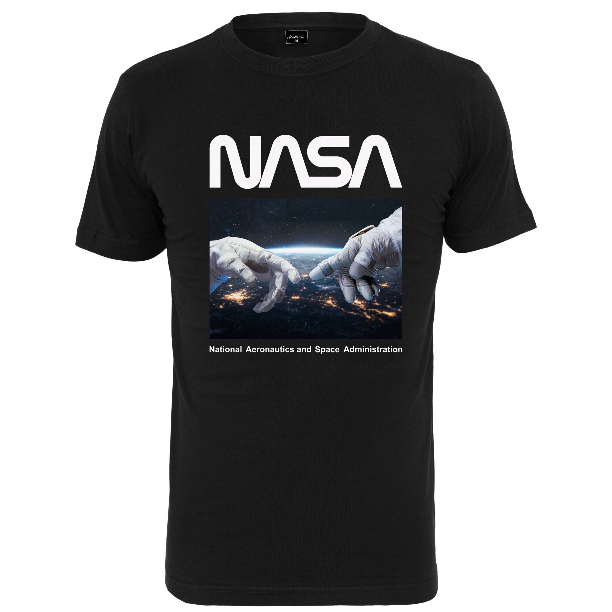 NASA Tee T-Shirt Herren Hands black MisterTee (1-tlg) Astronaut