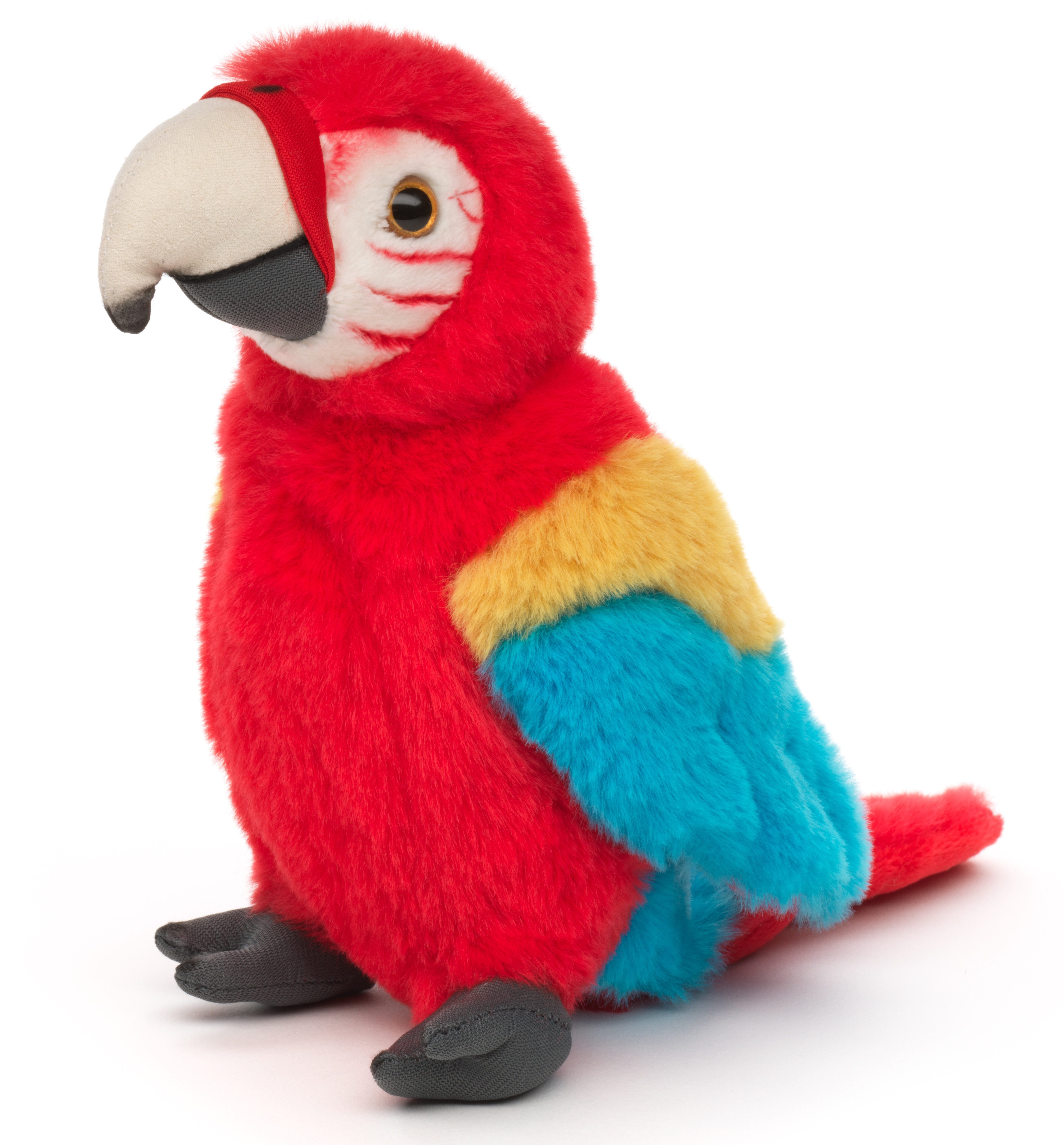 Uni-Toys Kuscheltier Papagei - verschiedene Modelle - Plüsch-Vogel - Plüschtier, zu 100 % recyceltes Füllmaterial