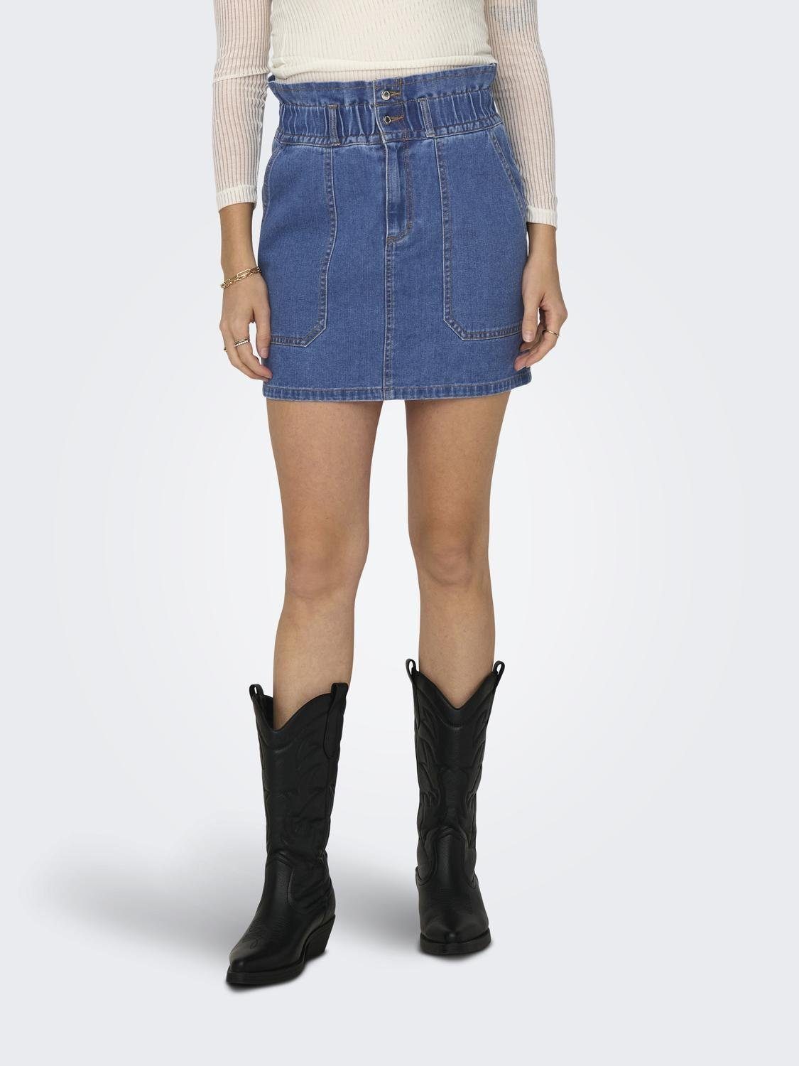 Jeansrock ONLMILLIE HW MINI CARGO PB DNM SKIRT BJ