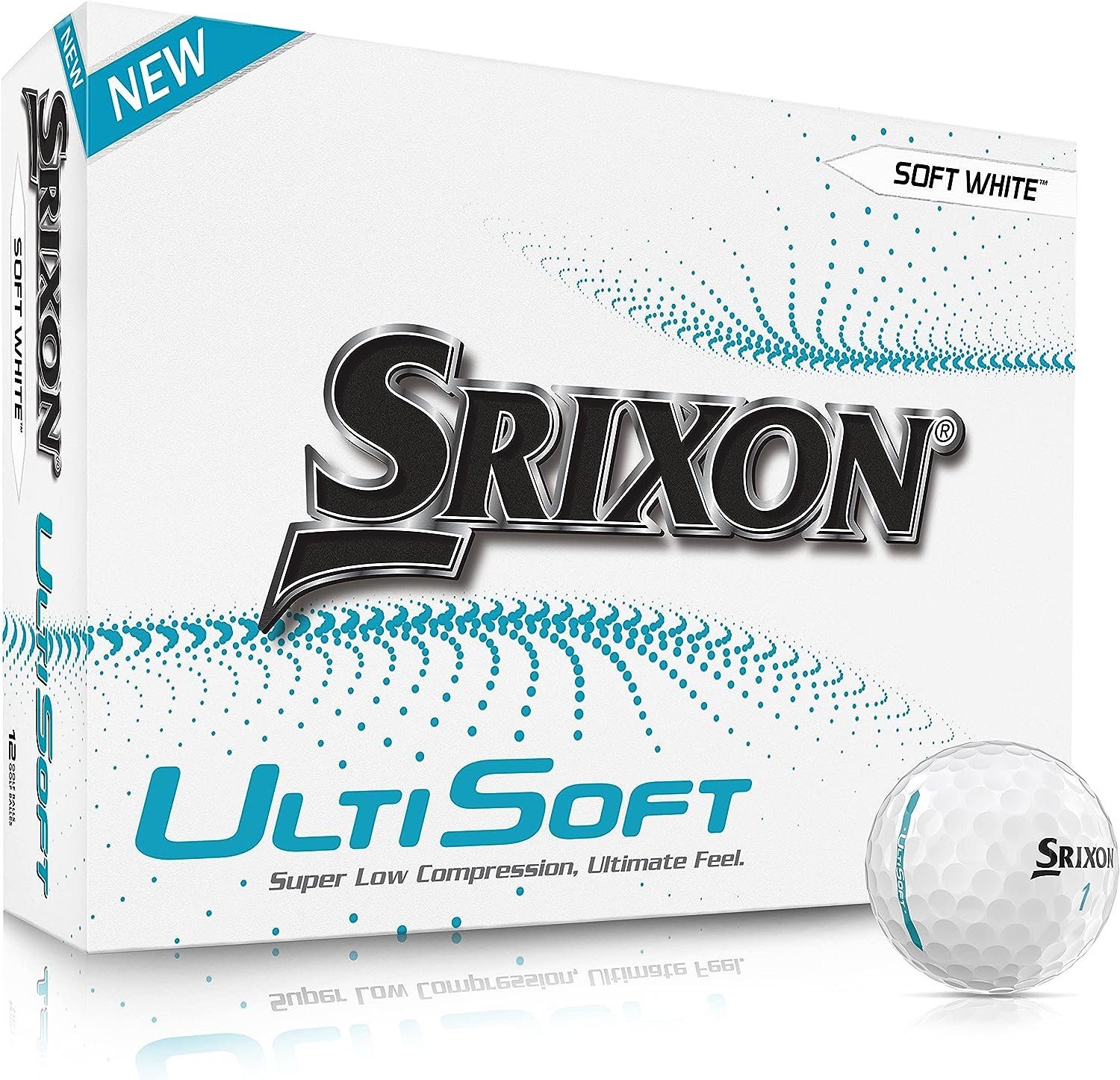 PureWhite Doppelpack Srixon Dutzend Golfball Dutzend) DoppelPack 24, Srixon (2 UltiSoft / Aktion: Golfbälle 2