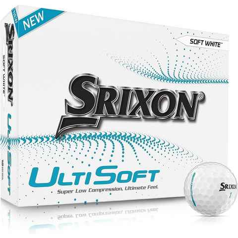 Srixon Golfball Aktion: Srixon UltiSoft PureWhite Golfbälle DoppelPack 2 Dutzend / 24, Doppelpack (2 Dutzend)