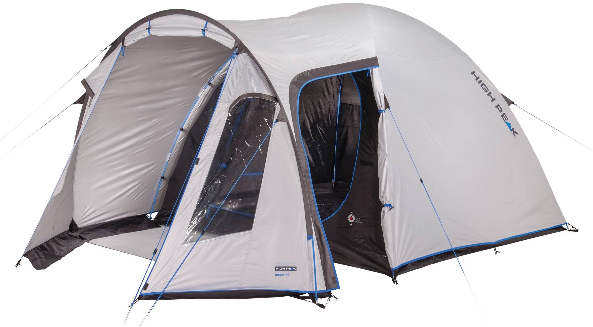 High Peak Kuppelzelt Zelt Tessin 5.0, Personen: 5 (mit Transporttasche)