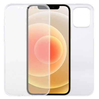König Design Handyhülle Apple iPhone 12, Apple iPhone 12 Handyhülle Full-Cover 360 Grad Full Cover Transparent