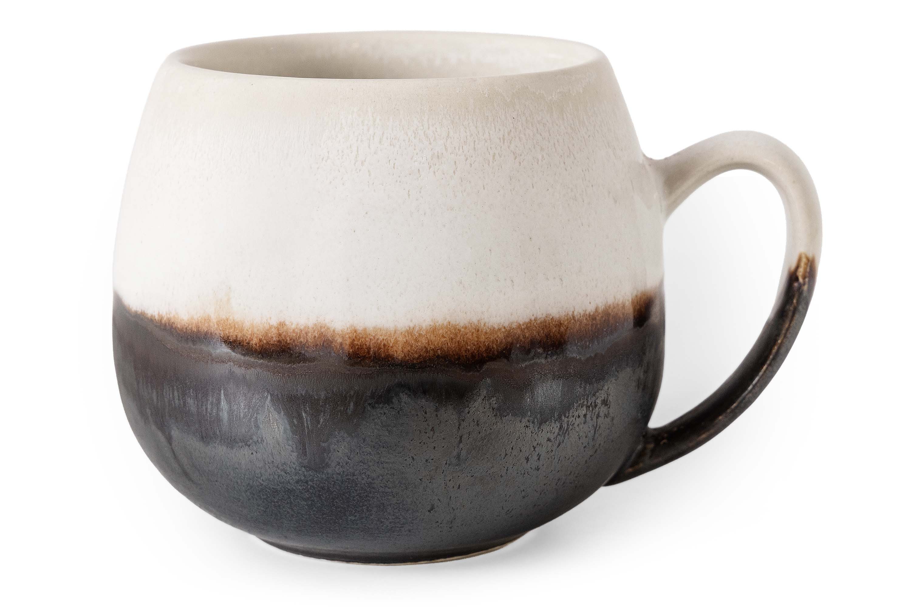 KONSIMO® Tasse PRIMA Becher-Set, 6x Keramiktasse 400 ml, Premiumqualität aus EU, 6-tlg., Keramik, jedes Stück ein Unikat, spülmaschinengeeignet, mikrowellengeeignet