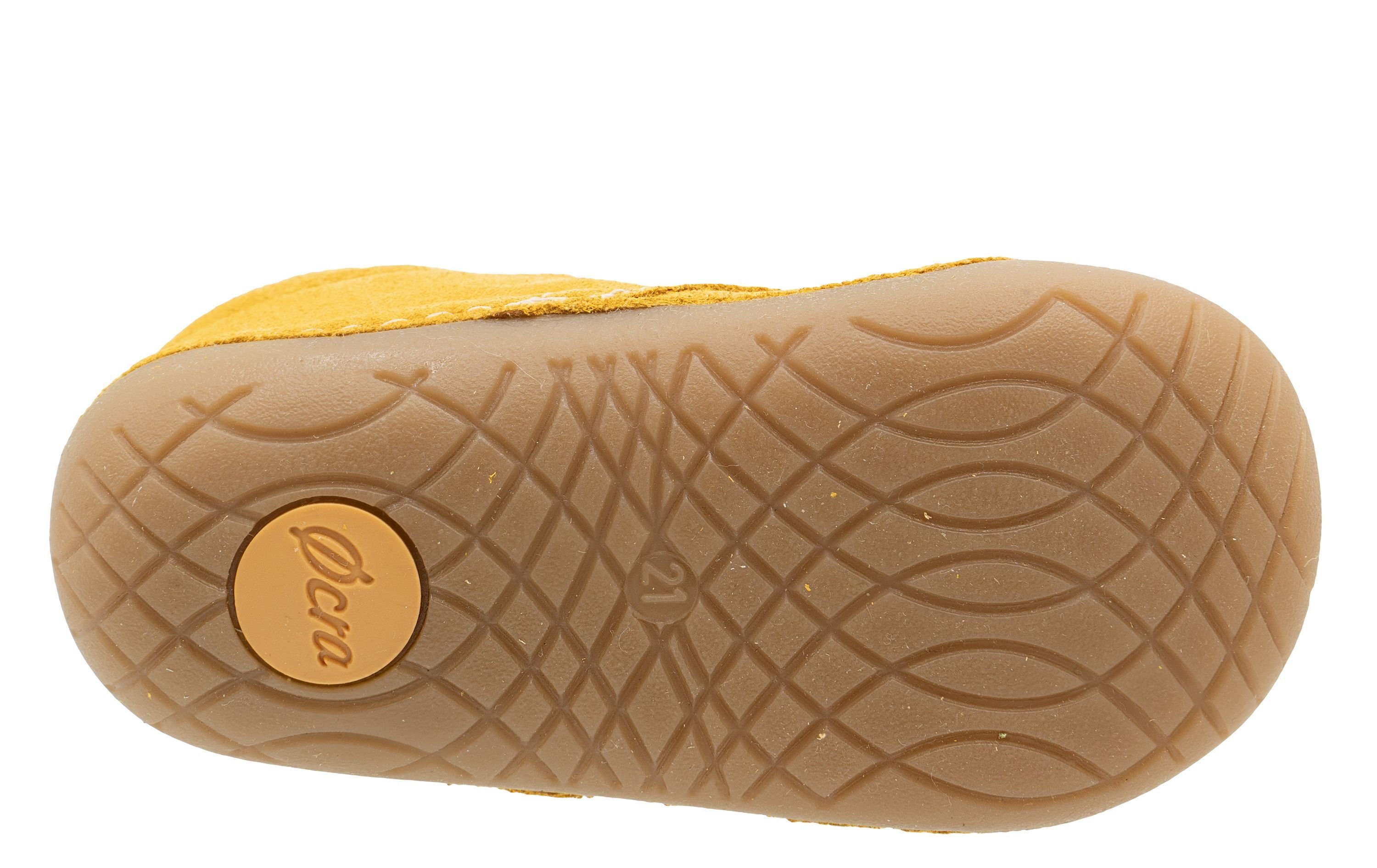 Ocra Ocra Baby Schuhe 330 Krabbel Lauflernschuhe pflanz. geg. Gelb Schnürschuh