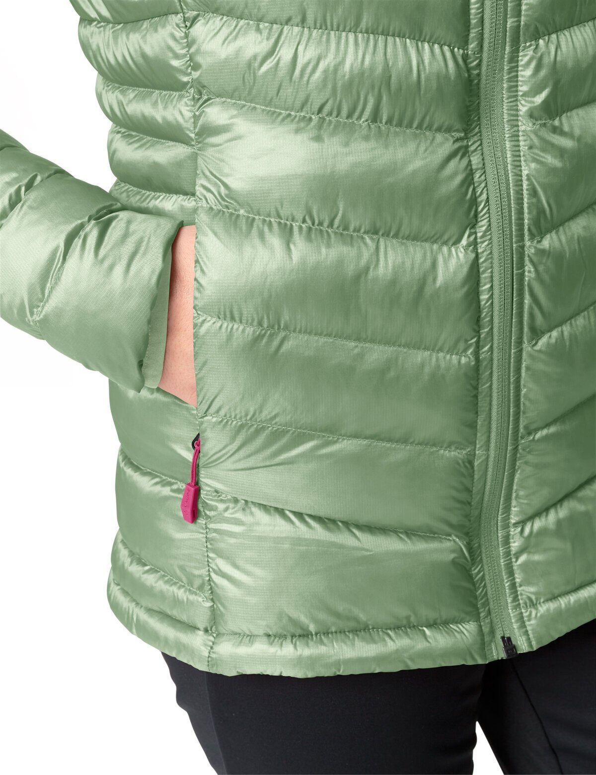 Hooded Outdoorjacke (1-St) VAUDE Women's willow Klimaneutral Batura Jacket Insulation green kompensiert