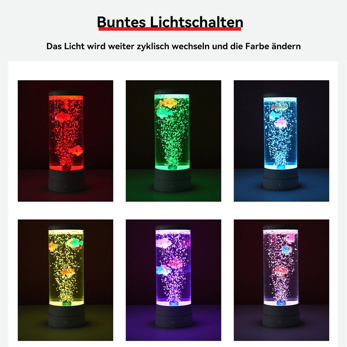 feinlux Lavalampe CT1072-Weiß