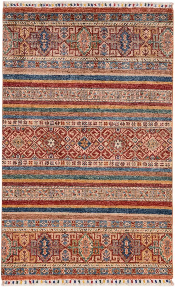 Orientteppich Arijana Shaal 98x155 Handgeknüpfter Orientteppich, Nain Trading, rechteckig, Höhe: 5 mm