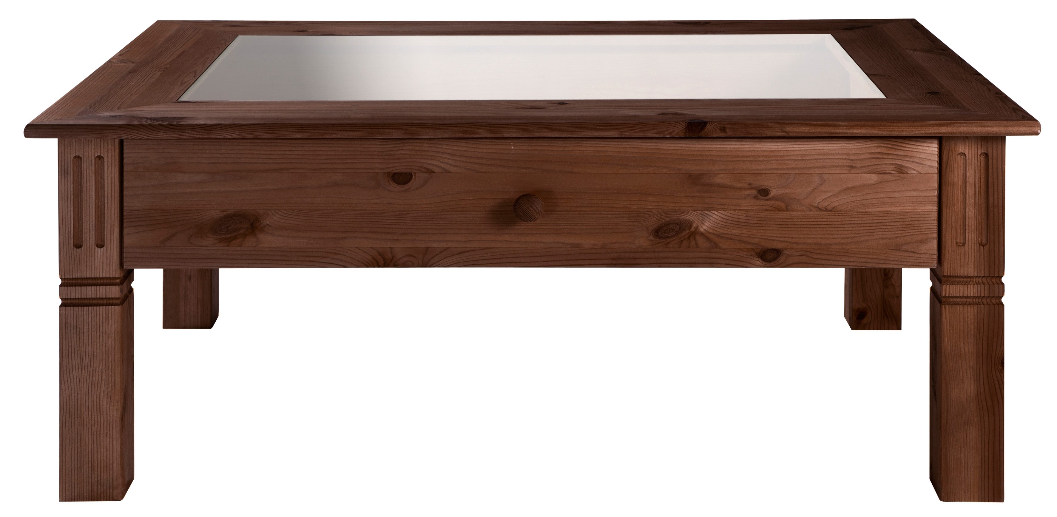 Couchtisch mit Glaseinsatz in den Ausführungen 76x76 cm &amp; 110x76 cm - ab 139,99€