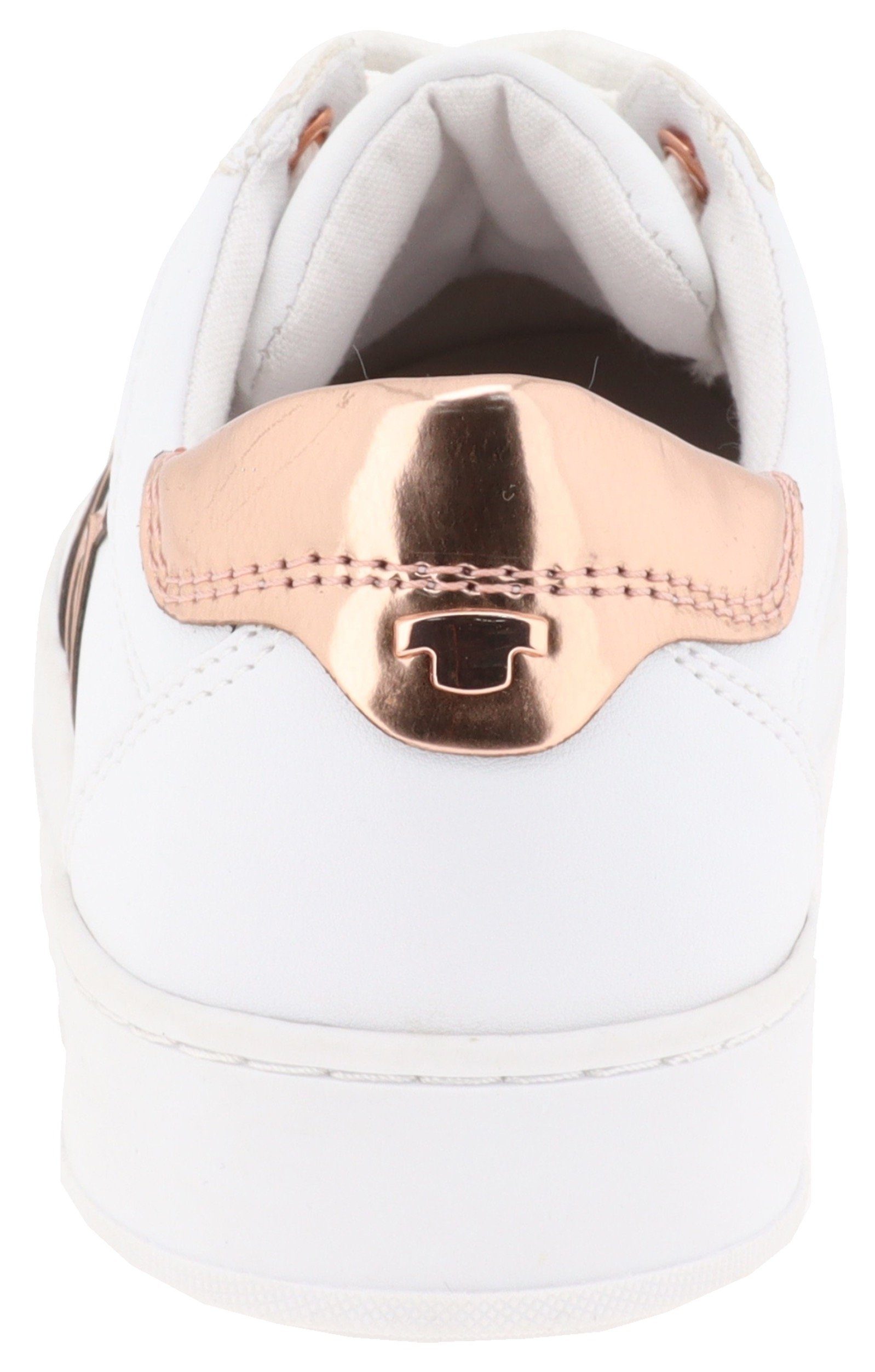 TOM TAILOR Plateausneaker Kontrastbesatz in Metallicoptik, günstig online kaufen