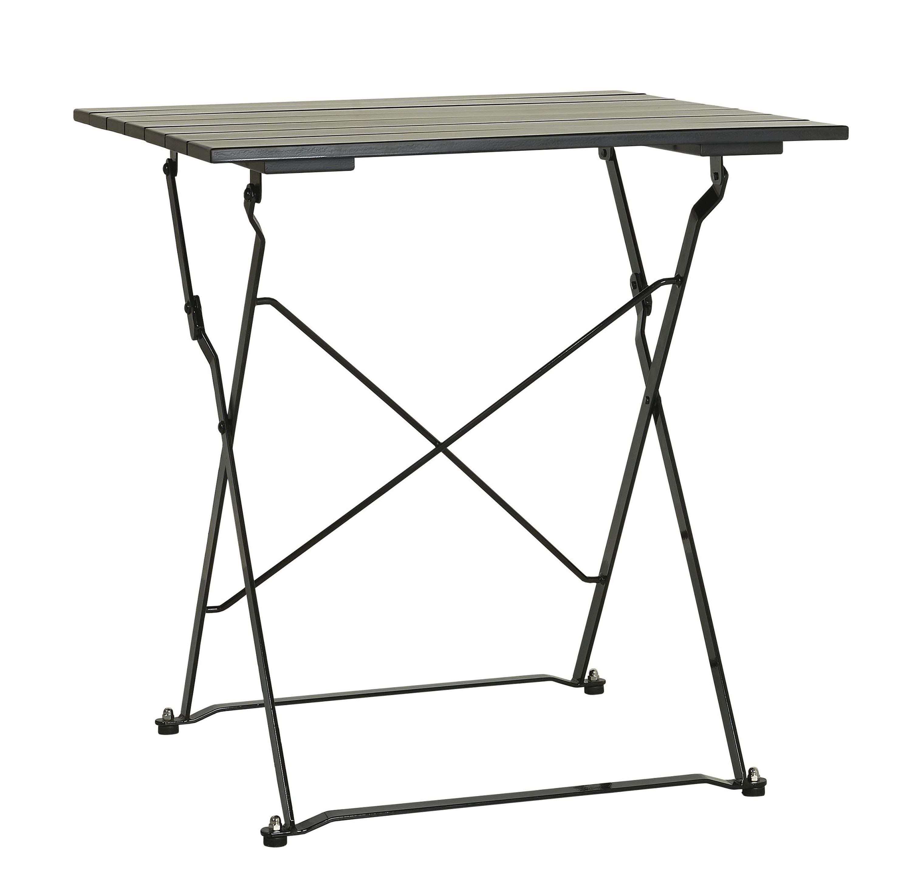 Ib Laursen Gartentisch Tisch Klapptisch Gartentisch Gartenmöbel Holz Metall Schwarz Ib