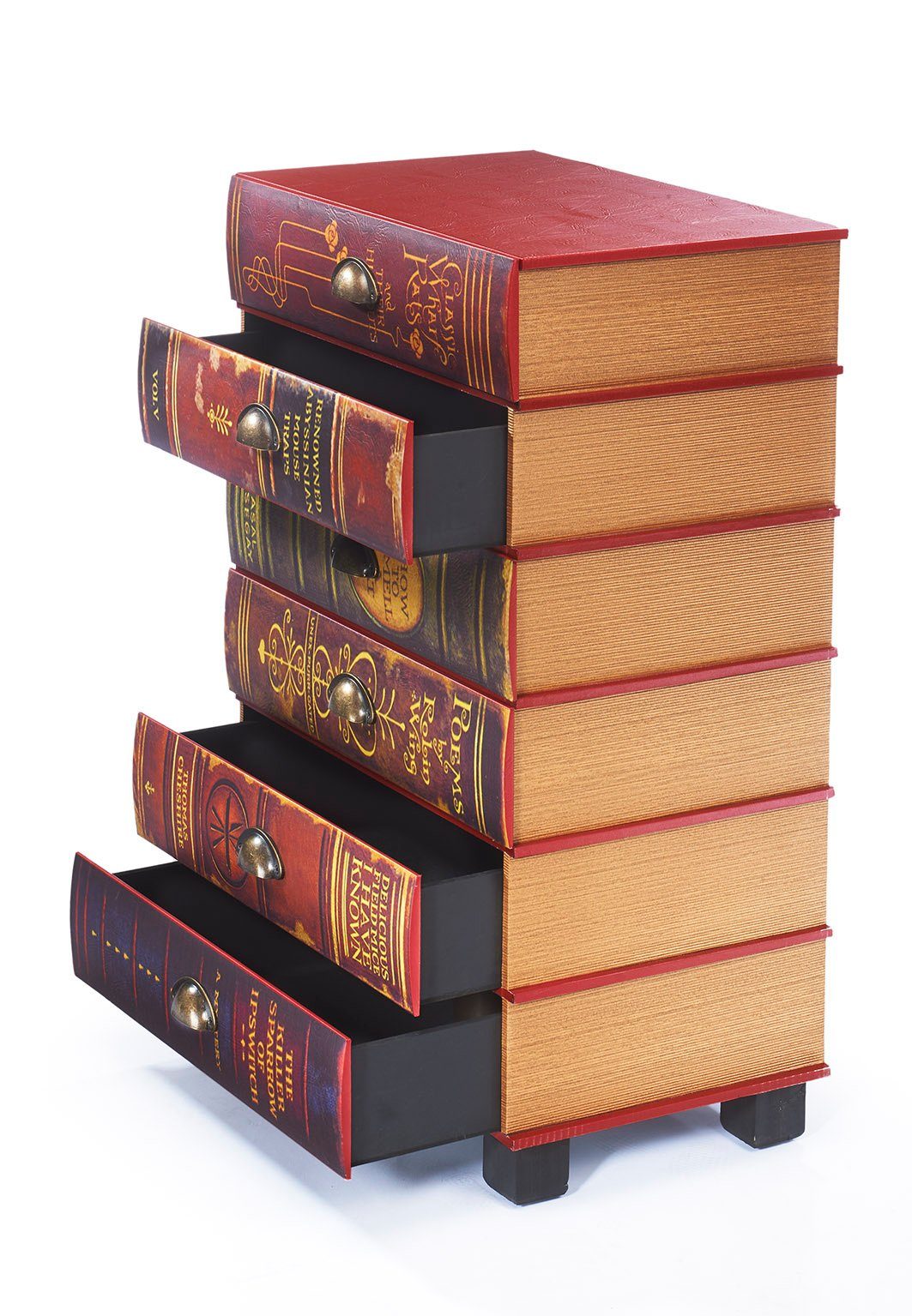 Kobolo Regal Kommode BOOKS aus MDF mit bedrucktem PU überzogen – Bild 5 von 5