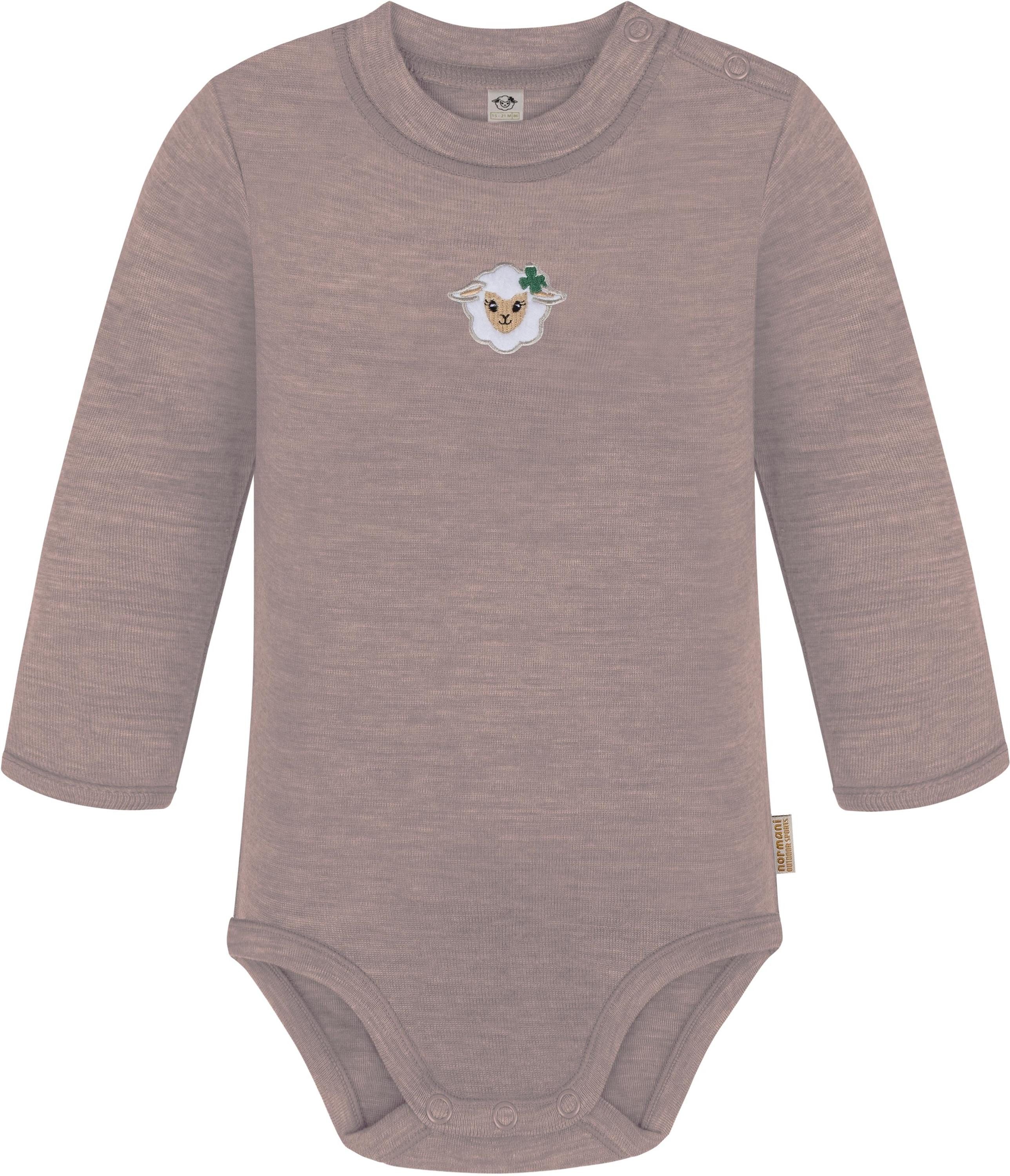 Langarmwickelbody Baby Merino Langarmbody Tuai