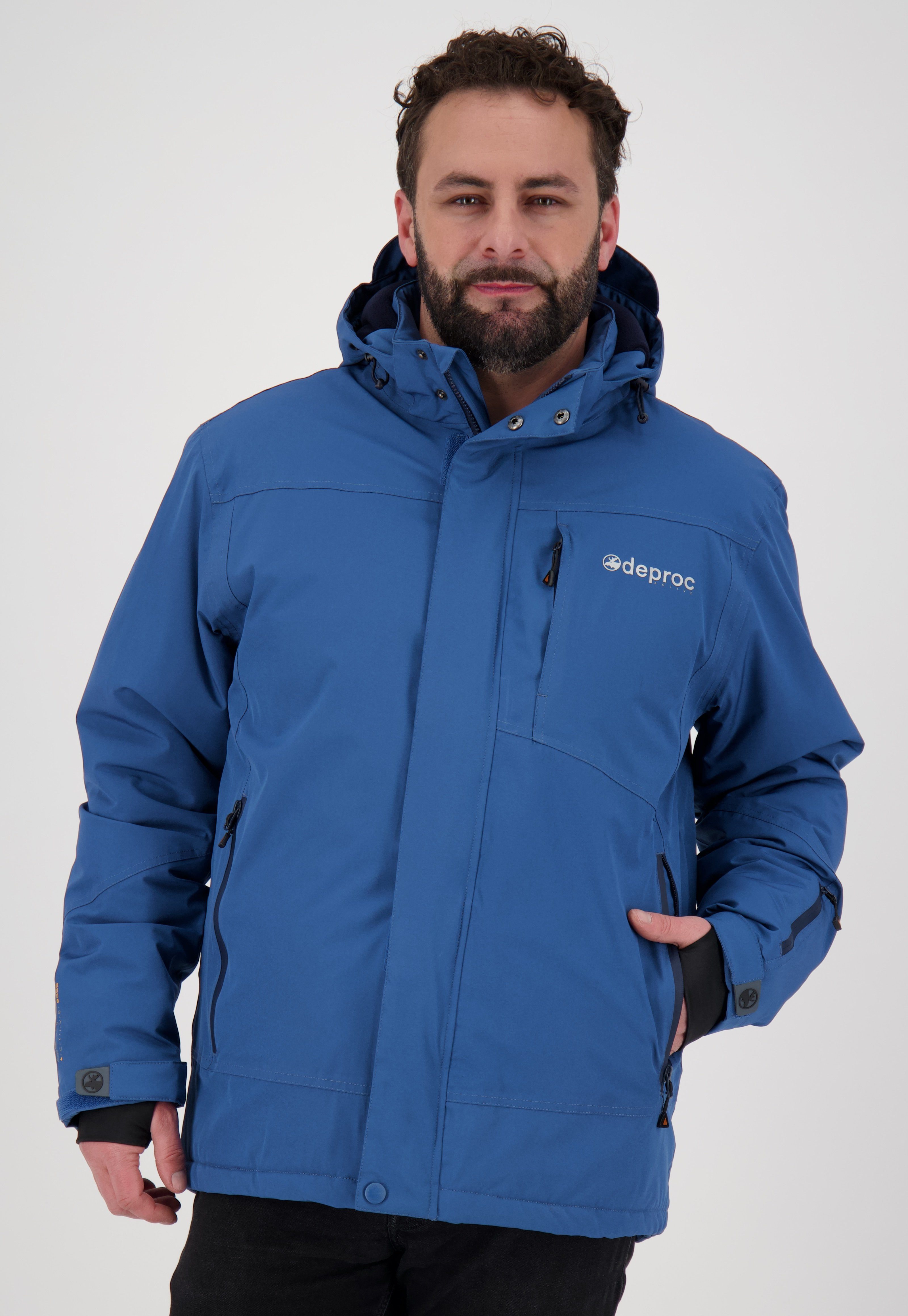 DEPROC Active Winterjacke MONTREAL MEN NEW CS mit abnehmbarer Kapuze, auch in Großen Größen erhältlich blue