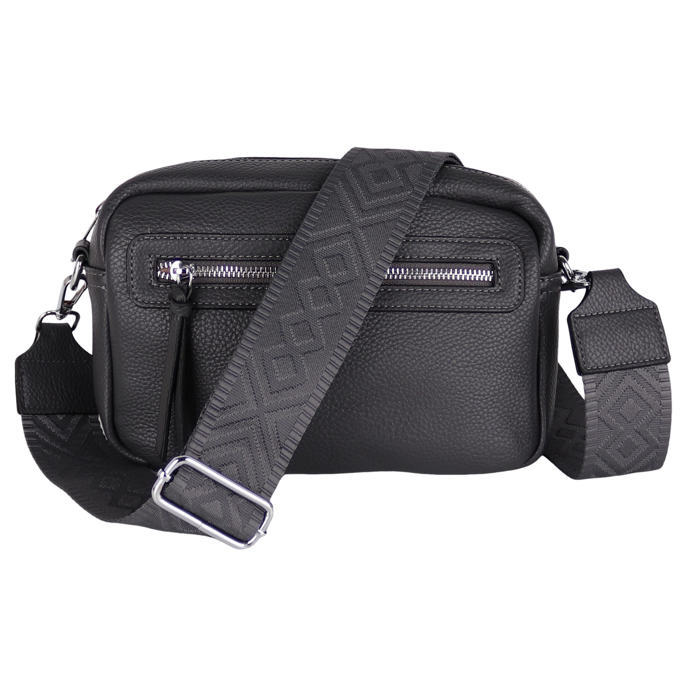 MIRROSI Umhängetasche Damen, Veganleder Crossbody Tasche Bag, Schultertasche (inkl. 1 Münzbeutel und 2 Wechselgurte, 26x16x8cm (BXHXT), gemusterten & verstellbaren Schulterriemen