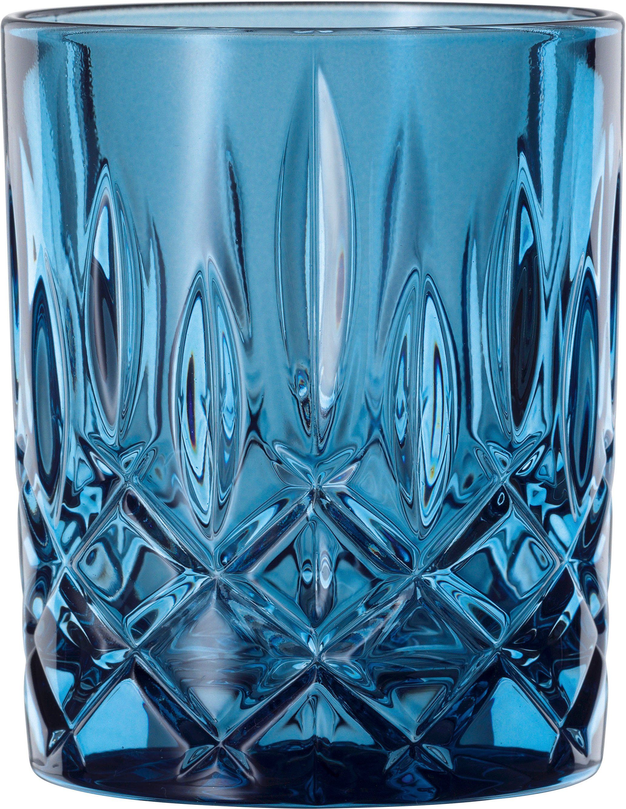 Nachtmann Whiskyglas Noblesse, Kristallglas, Made in Germany, 295 ml, 2-teilig vintage blue